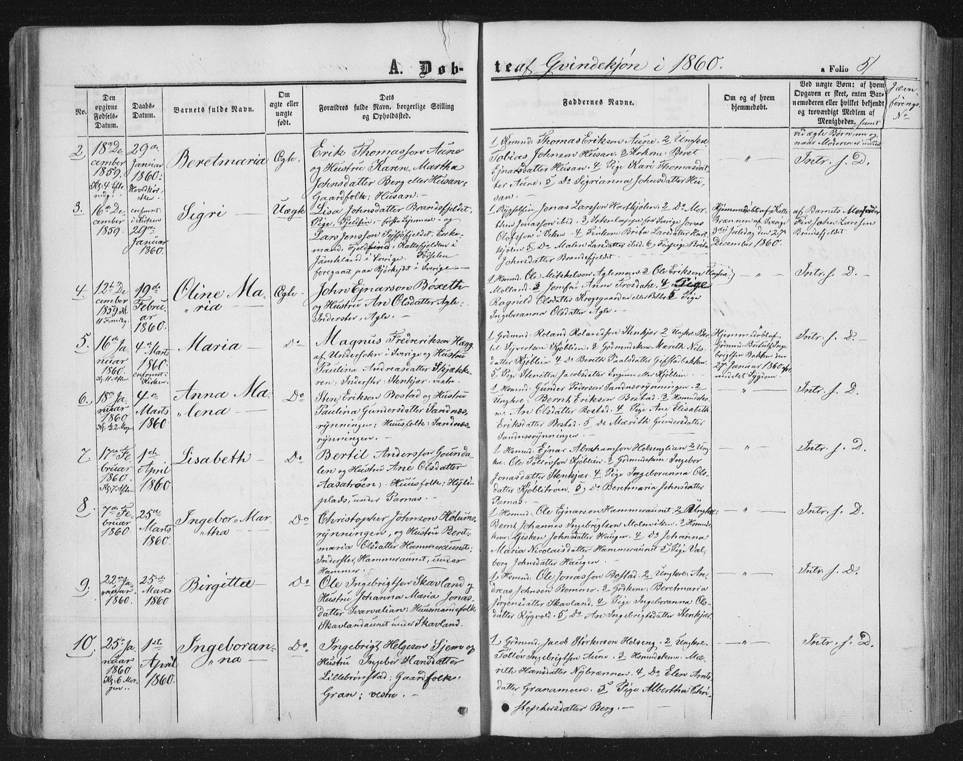 Ministerialprotokoller, klokkerbøker og fødselsregistre - Nord-Trøndelag, AV/SAT-A-1458/749/L0472: Parish register (official) no. 749A06, 1857-1873, p. 51