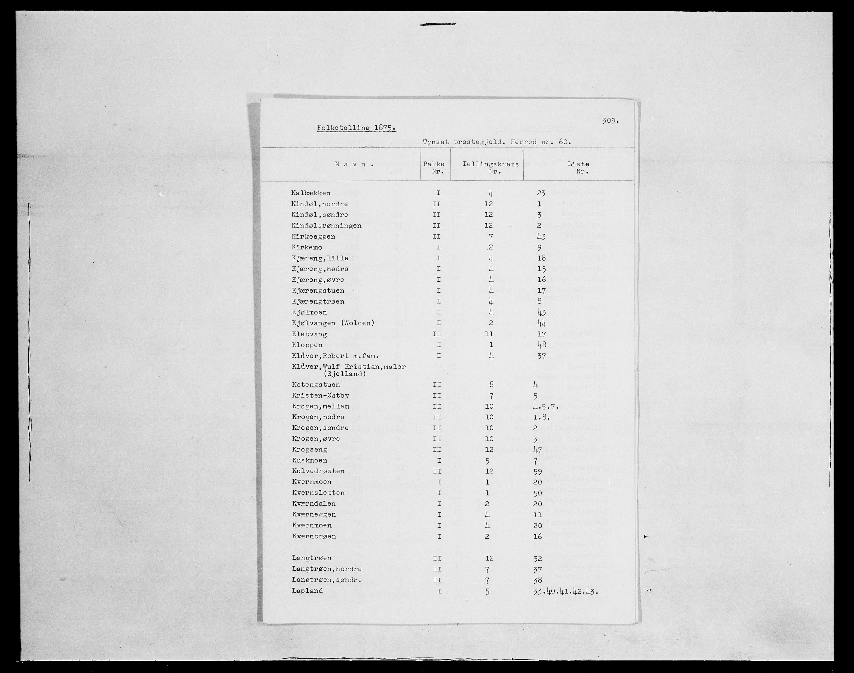 SAH, 1875 census for 0437P Tynset, 1875, p. 3