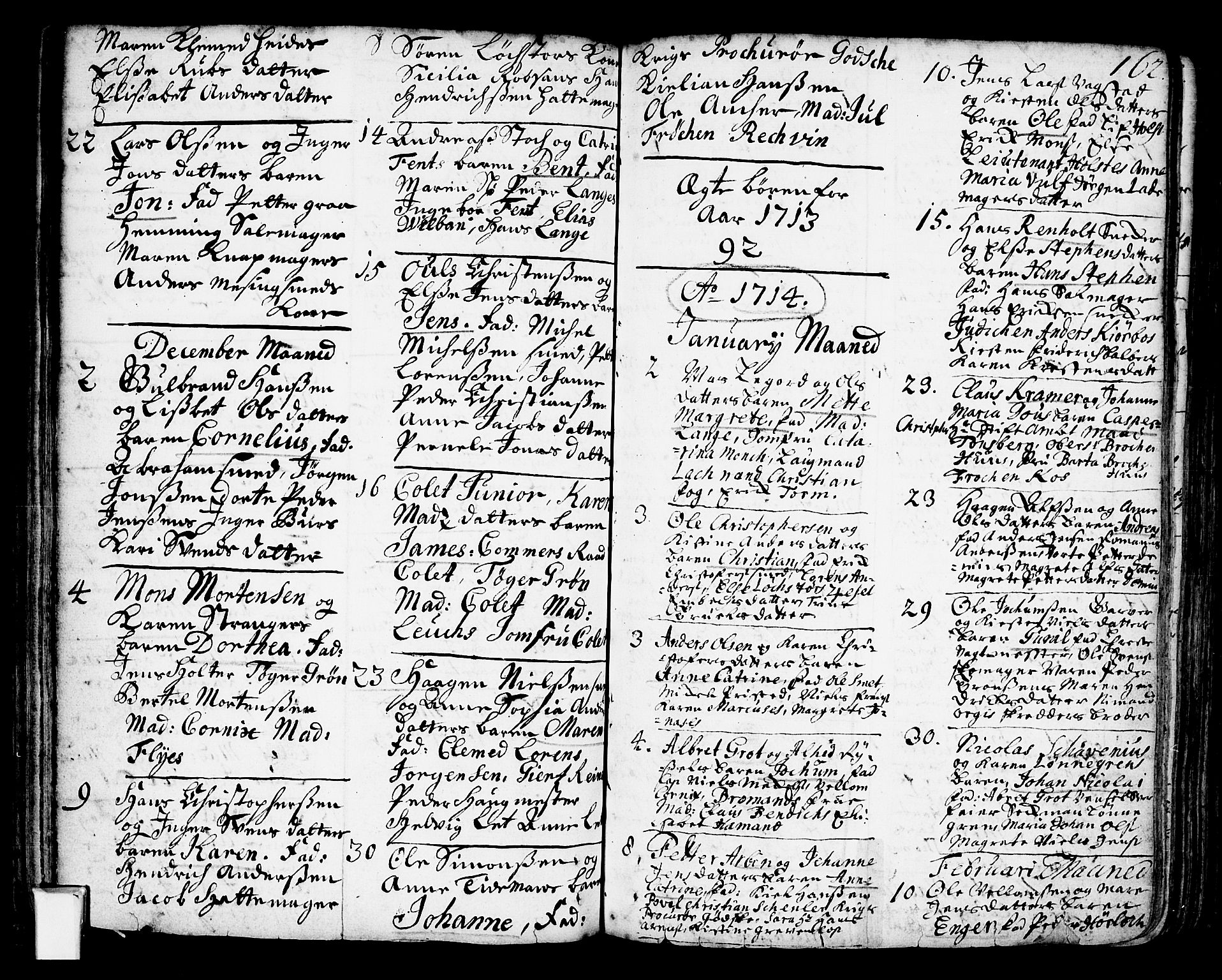 Oslo domkirke Kirkebøker, SAO/A-10752/F/Fa/L0002: Parish register (official) no. 2, 1705-1730, p. 162