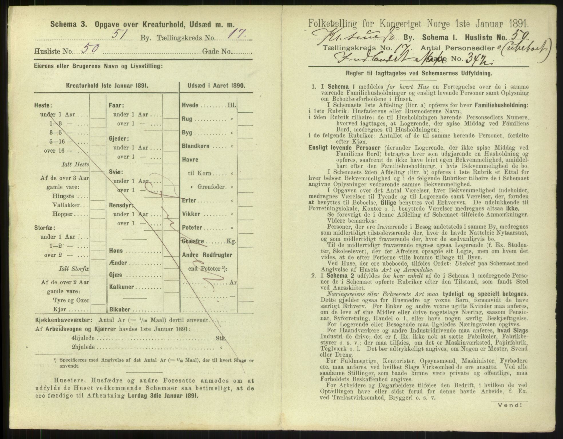 RA, 1891 census for 1503 Kristiansund, 1891, p. 1850