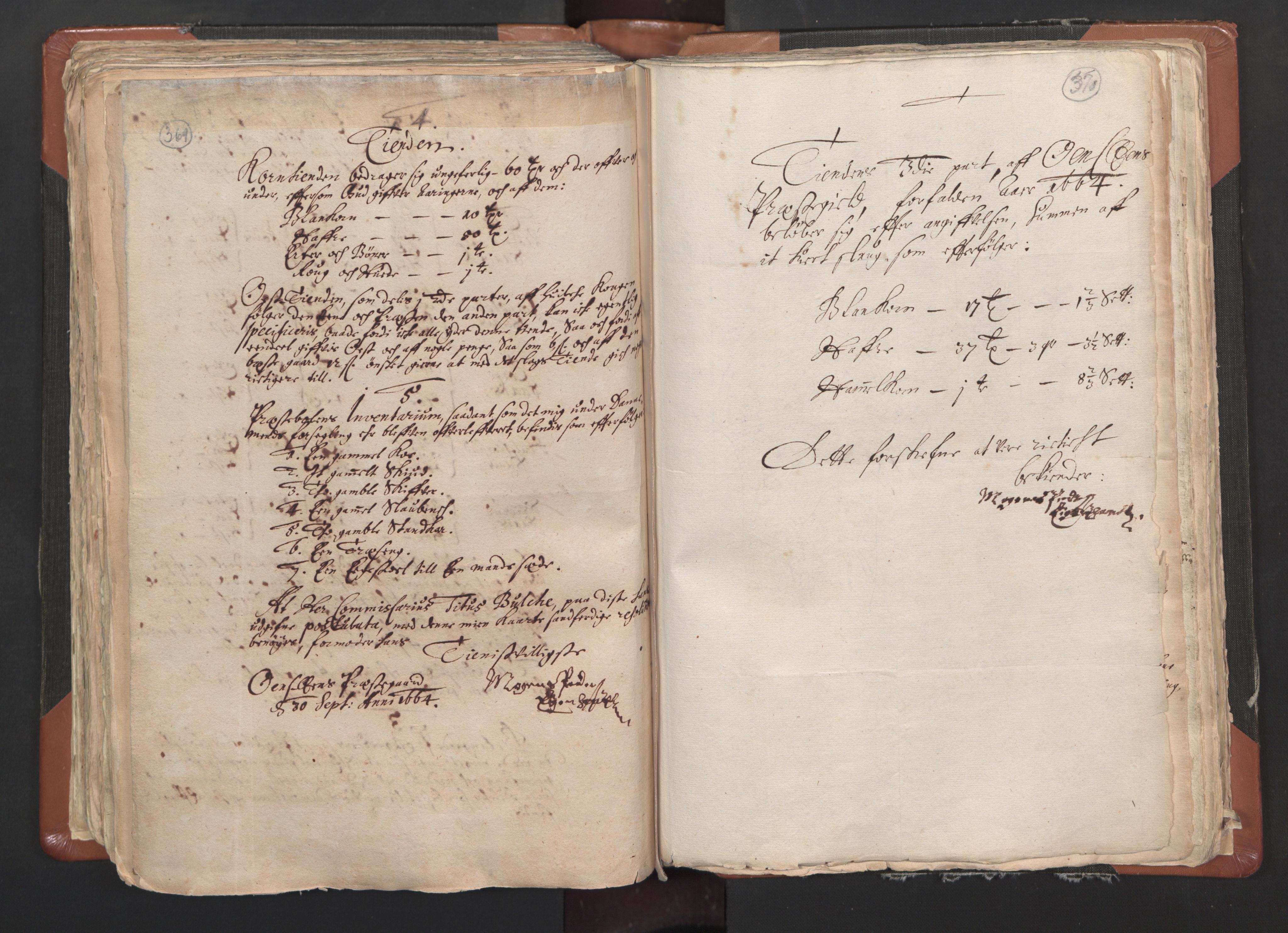RA, Vicar's Census 1664-1666, no. 1: Nedre Borgesyssel deanery, 1664-1666, p. 369-370