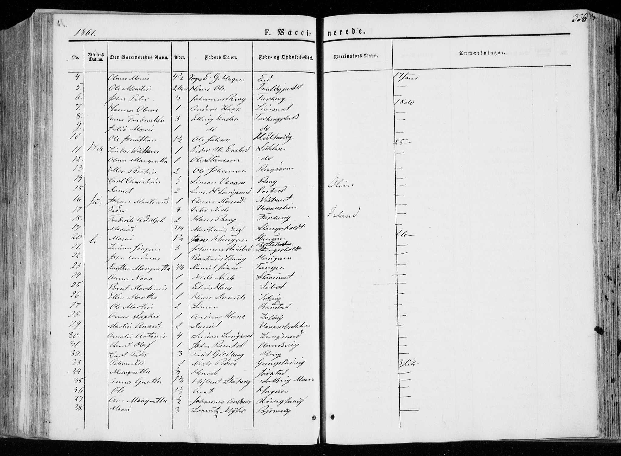 Ministerialprotokoller, klokkerbøker og fødselsregistre - Nord-Trøndelag, AV/SAT-A-1458/722/L0218: Parish register (official) no. 722A05, 1843-1868, p. 336