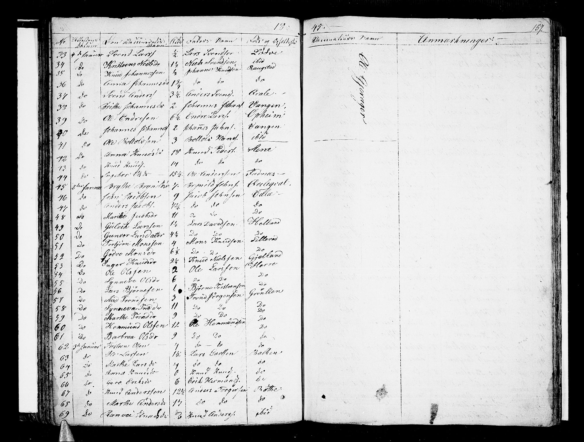 Voss sokneprestembete, AV/SAB-A-79001/H/Haa: Parish register (official) no. A 12, 1823-1837, p. 157