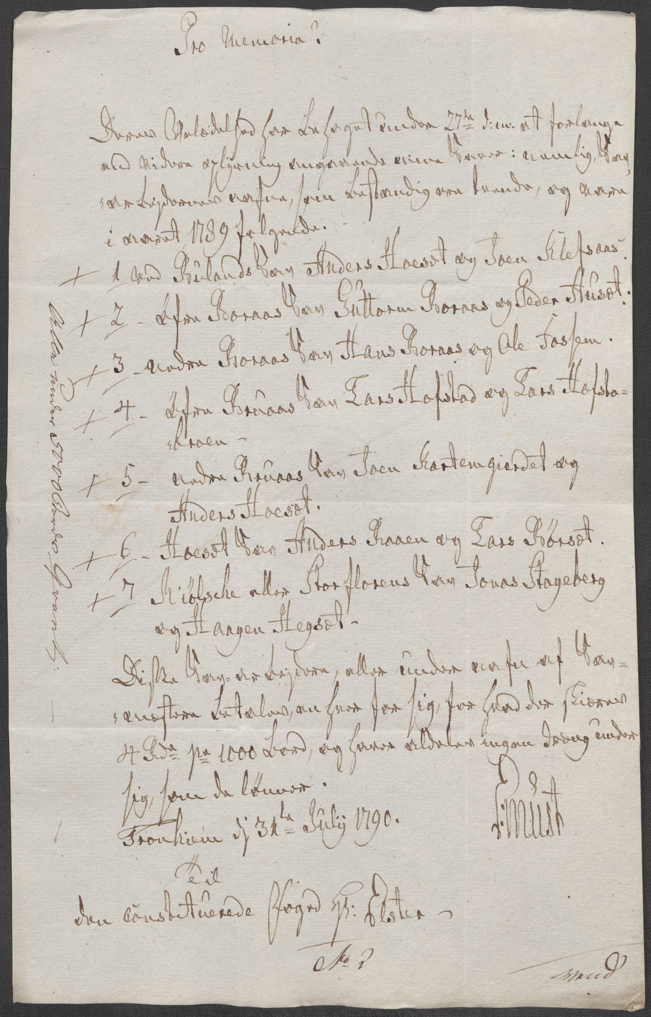 Rentekammeret inntil 1814, Reviderte regnskaper, Mindre regnskaper, AV/RA-EA-4068/Rf/Rfe/L0045: Stavanger, Stjørdal og Verdal fogderi, 1789, p. 135