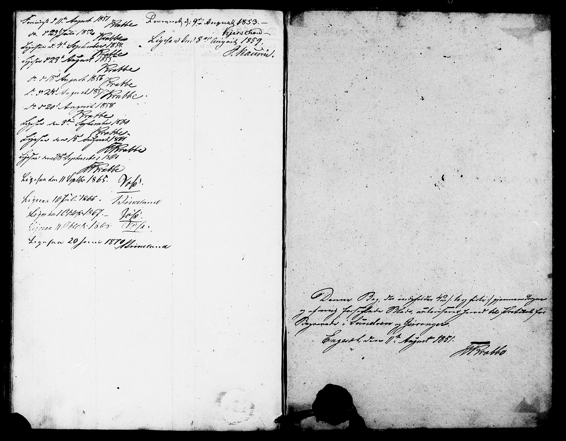 Ministerialprotokoller, klokkerbøker og fødselsregistre - Møre og Romsdal, SAT/A-1454/517/L0223: Parish register (official) no. 517A03, 1850-1870