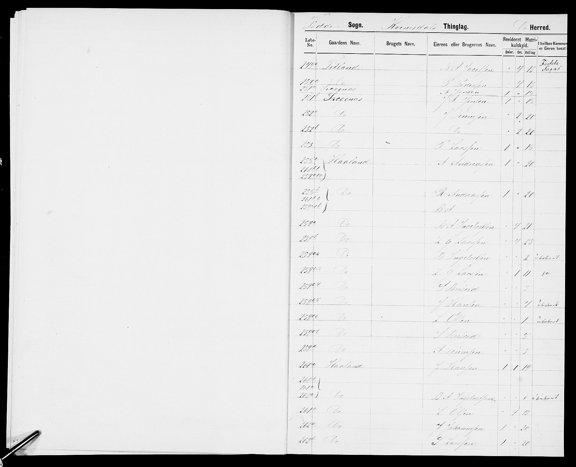 SAK, 1875 census for 1037P Kvinesdal, 1875, p. 14