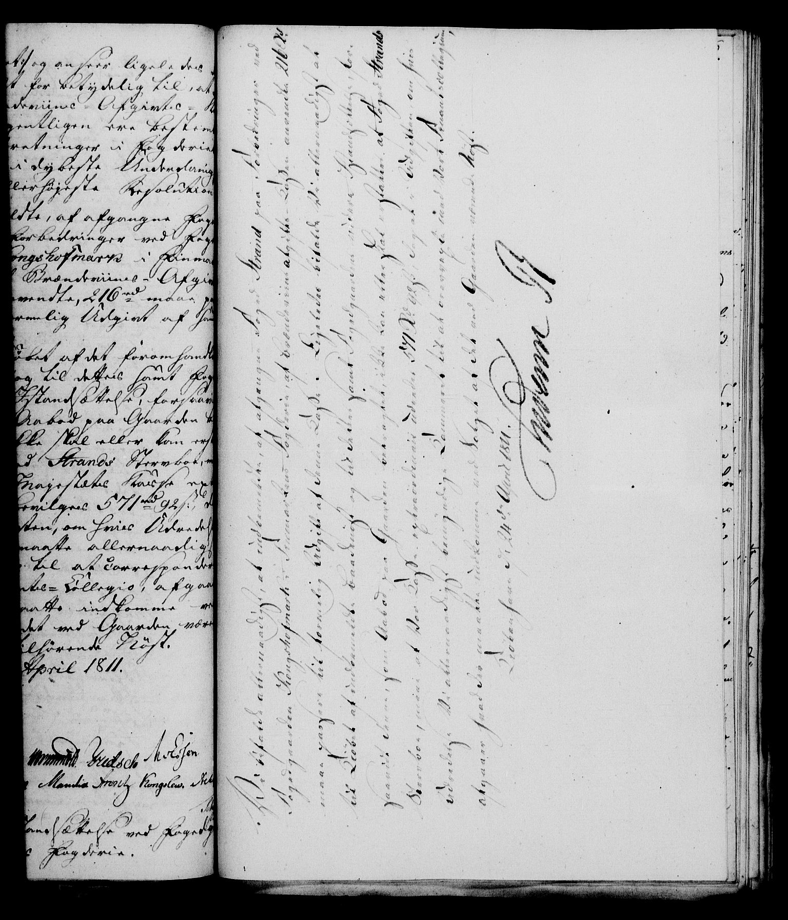 Rentekammeret, Kammerkanselliet, RA/EA-3111/G/Gf/Gfa/L0093: Norsk relasjons- og resolusjonsprotokoll (merket RK 52.93), 1811, p. 189