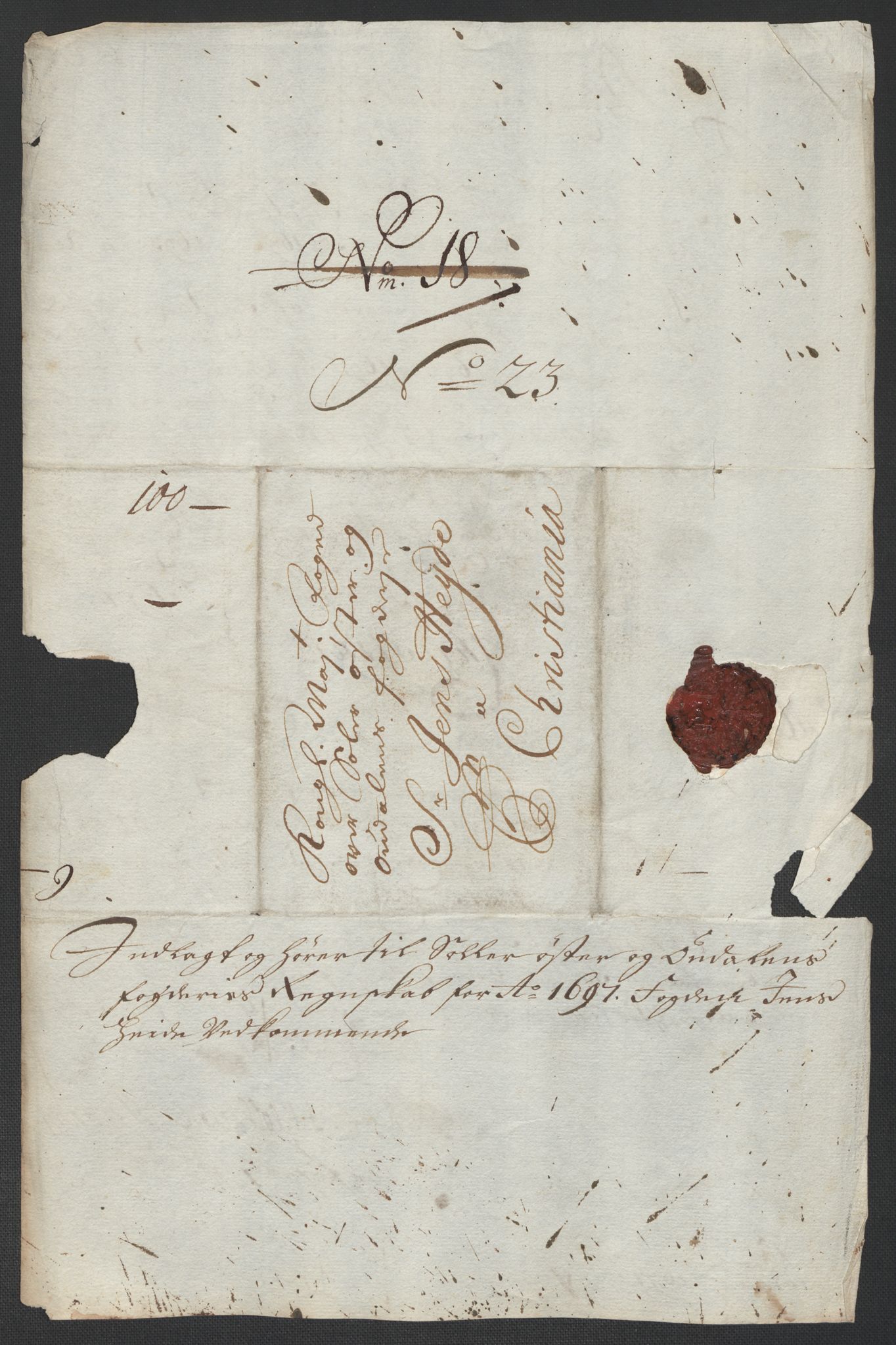 Rentekammeret inntil 1814, Reviderte regnskaper, Fogderegnskap, AV/RA-EA-4092/R13/L0835: Fogderegnskap Solør, Odal og Østerdal, 1697, p. 284