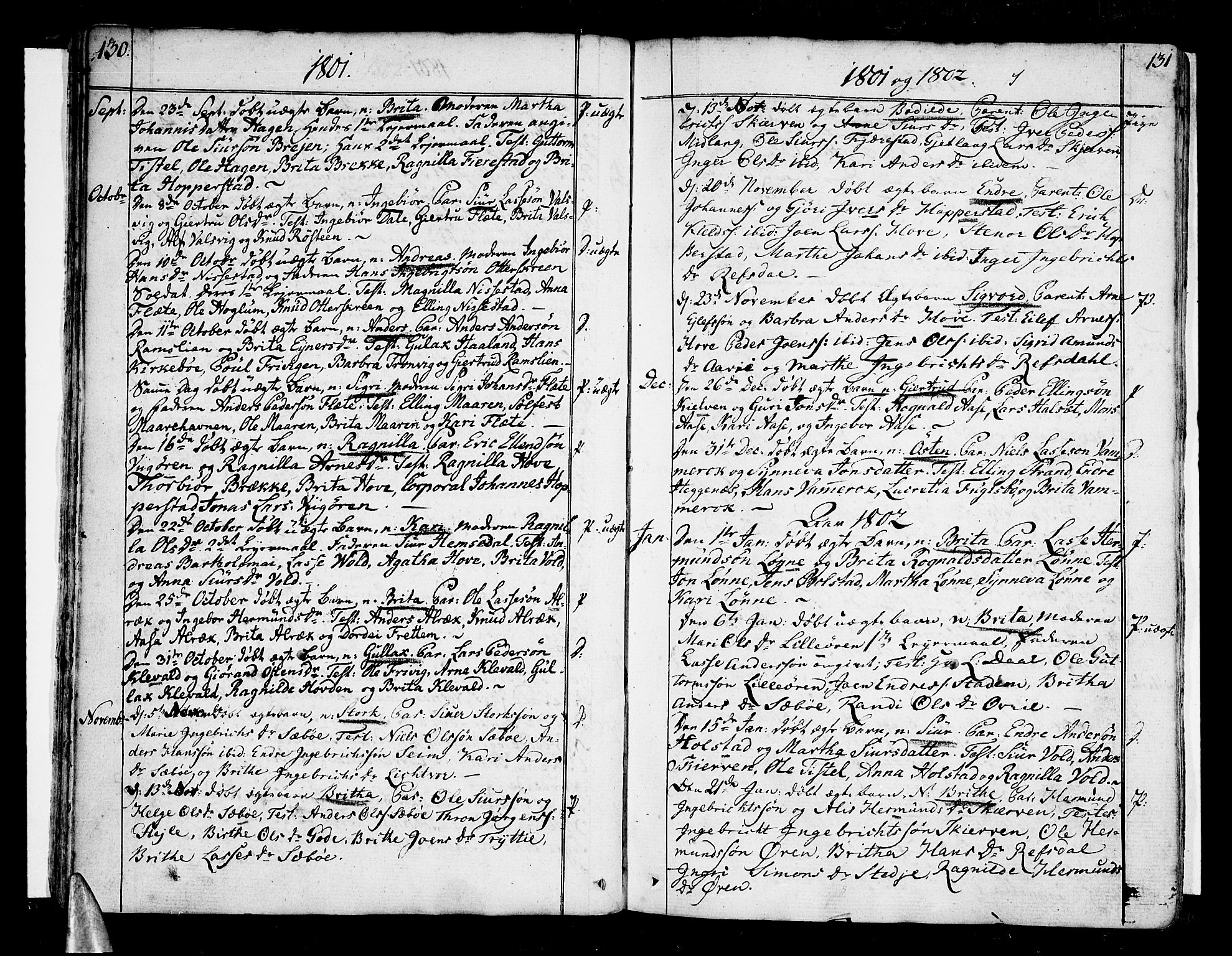 Vik sokneprestembete, SAB/A-81501: Parish register (official) no. A 5, 1787-1820, p. 130-131