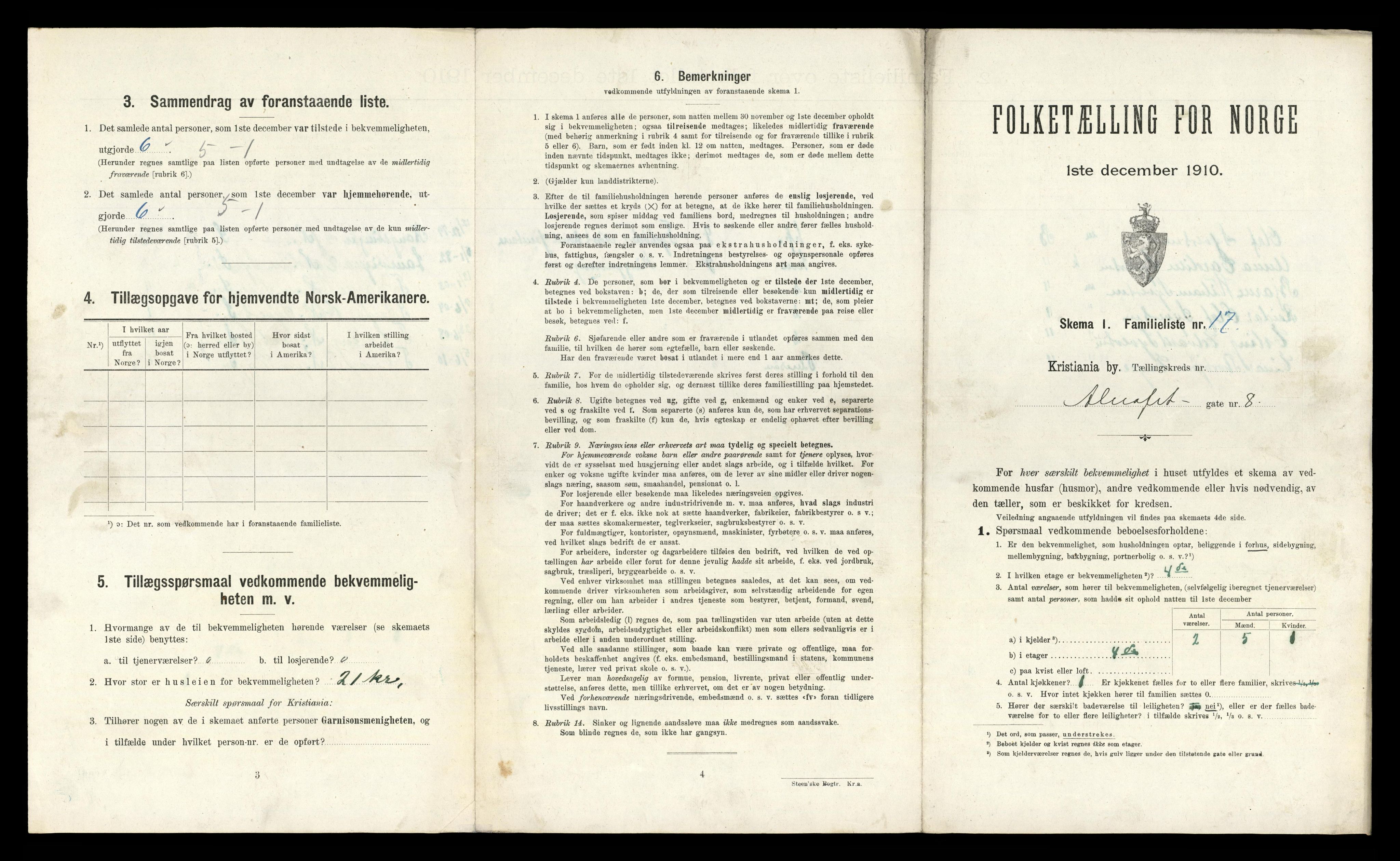 RA, 1910 census for Kristiania, 1910, p. 2297