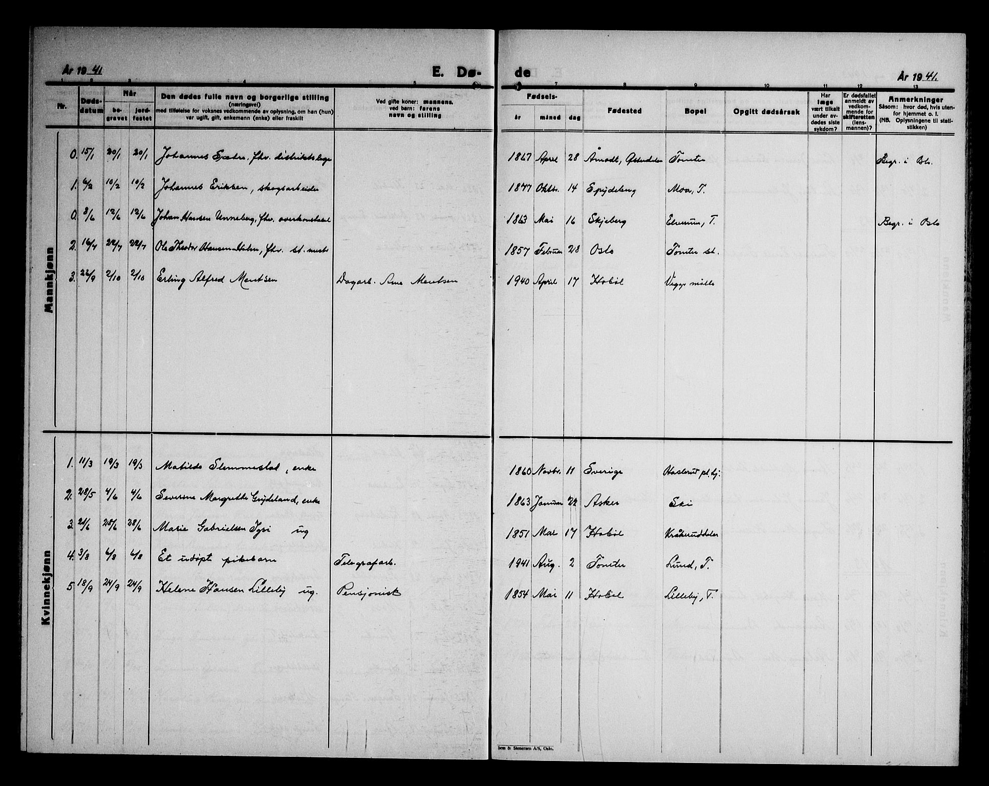 Hobøl prestekontor Kirkebøker, AV/SAO-A-2002/G/Ga/L0002: Parish register (copy) no. I 2, 1928-1945