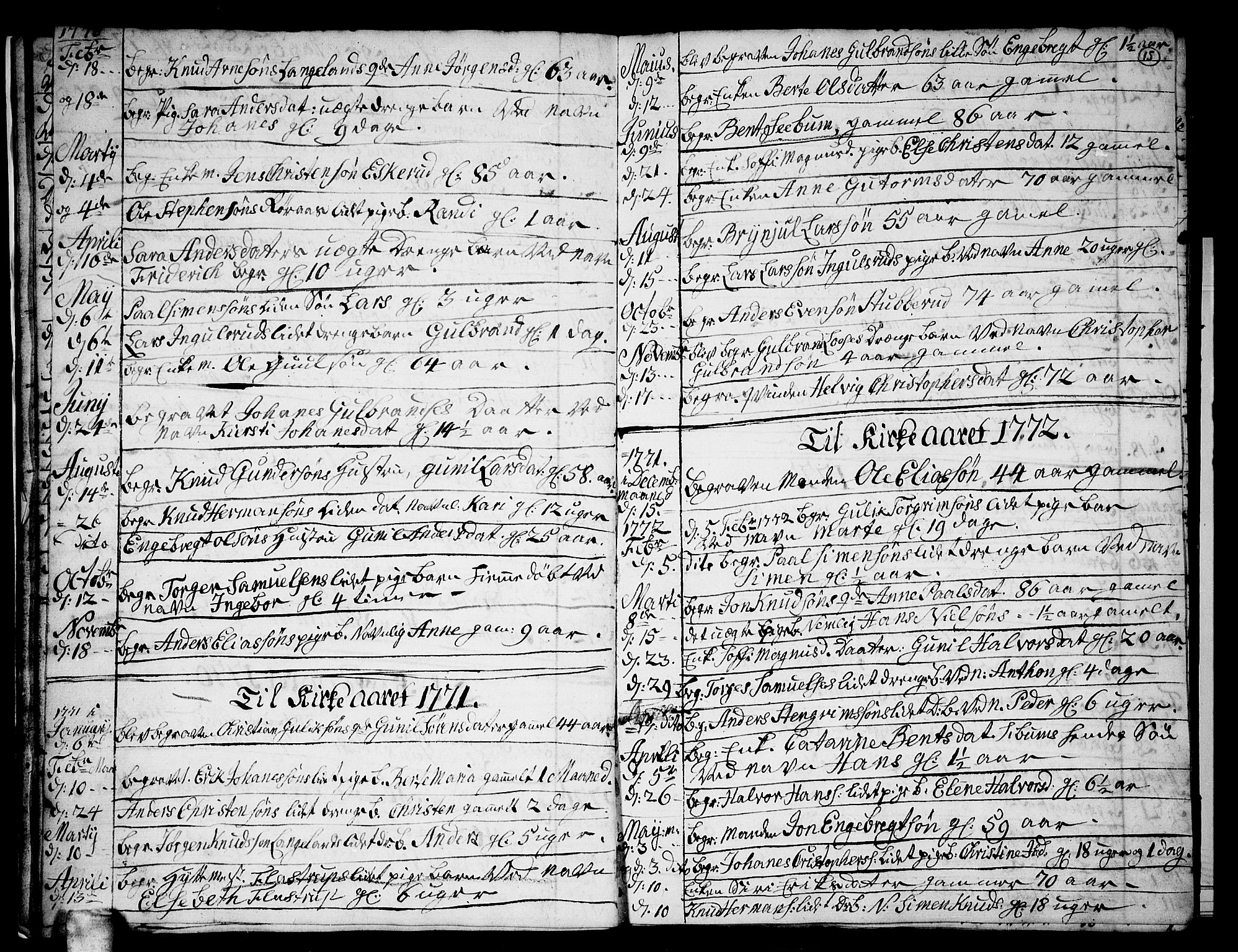 Skoger kirkebøker, SAKO/A-59/G/Gb/L0002: Parish register (copy) no. II 2, 1753-1795, p. 15