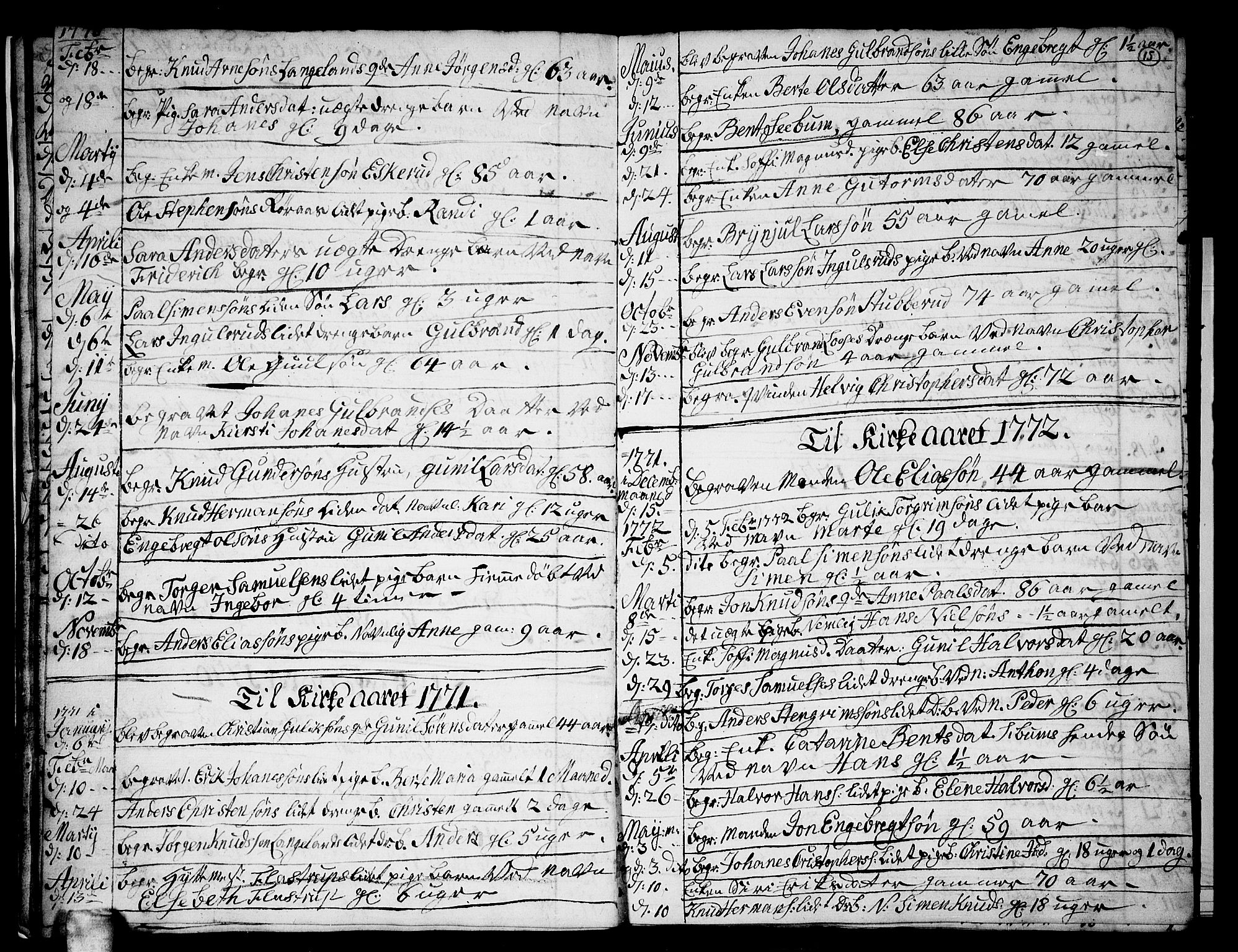 Skoger kirkebøker, AV/SAKO-A-59/G/Gb/L0002: Parish register (copy) no. II 2, 1753-1795, p. 15