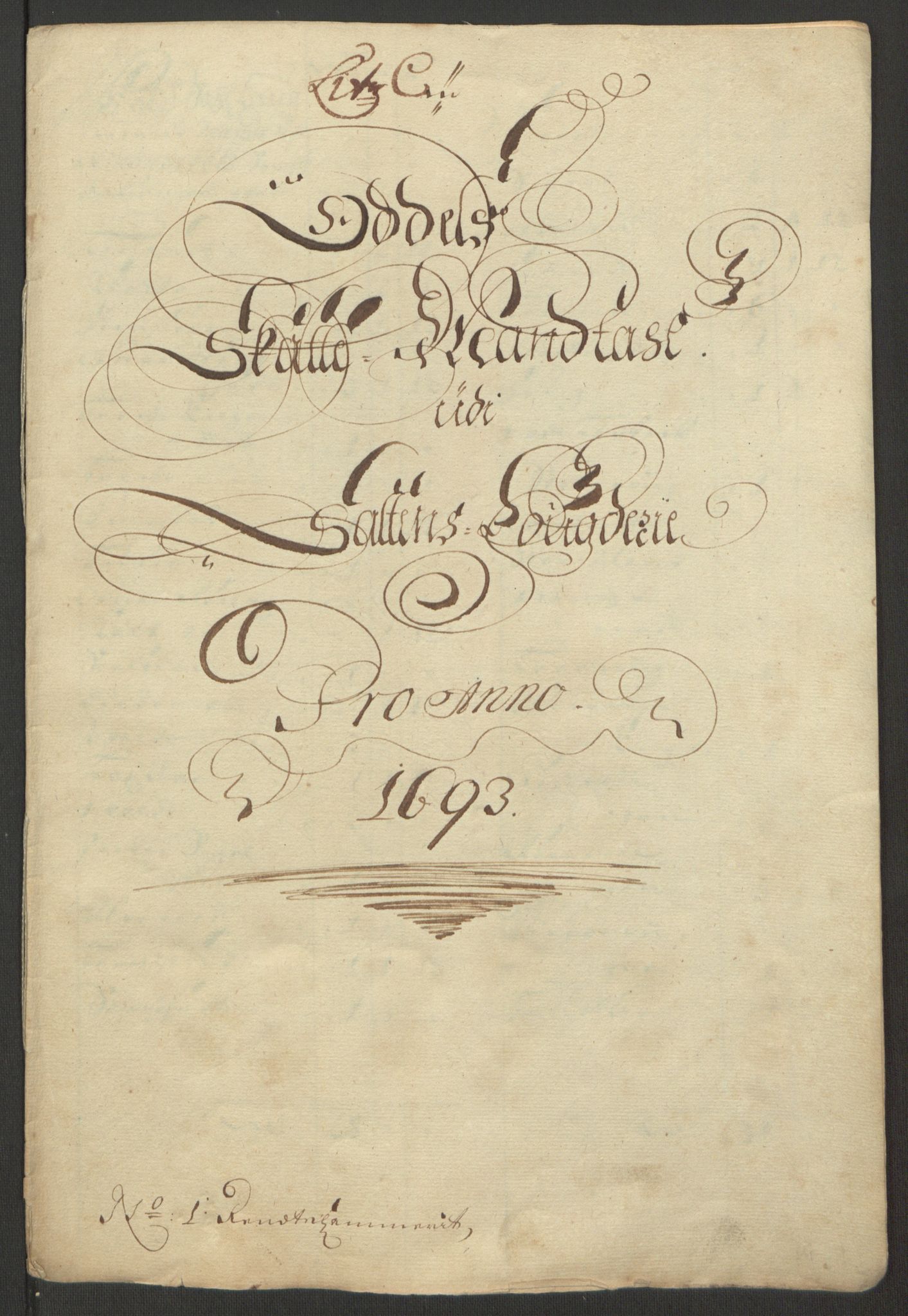 Rentekammeret inntil 1814, Reviderte regnskaper, Fogderegnskap, RA/EA-4092/R66/L4577: Fogderegnskap Salten, 1691-1693, p. 298