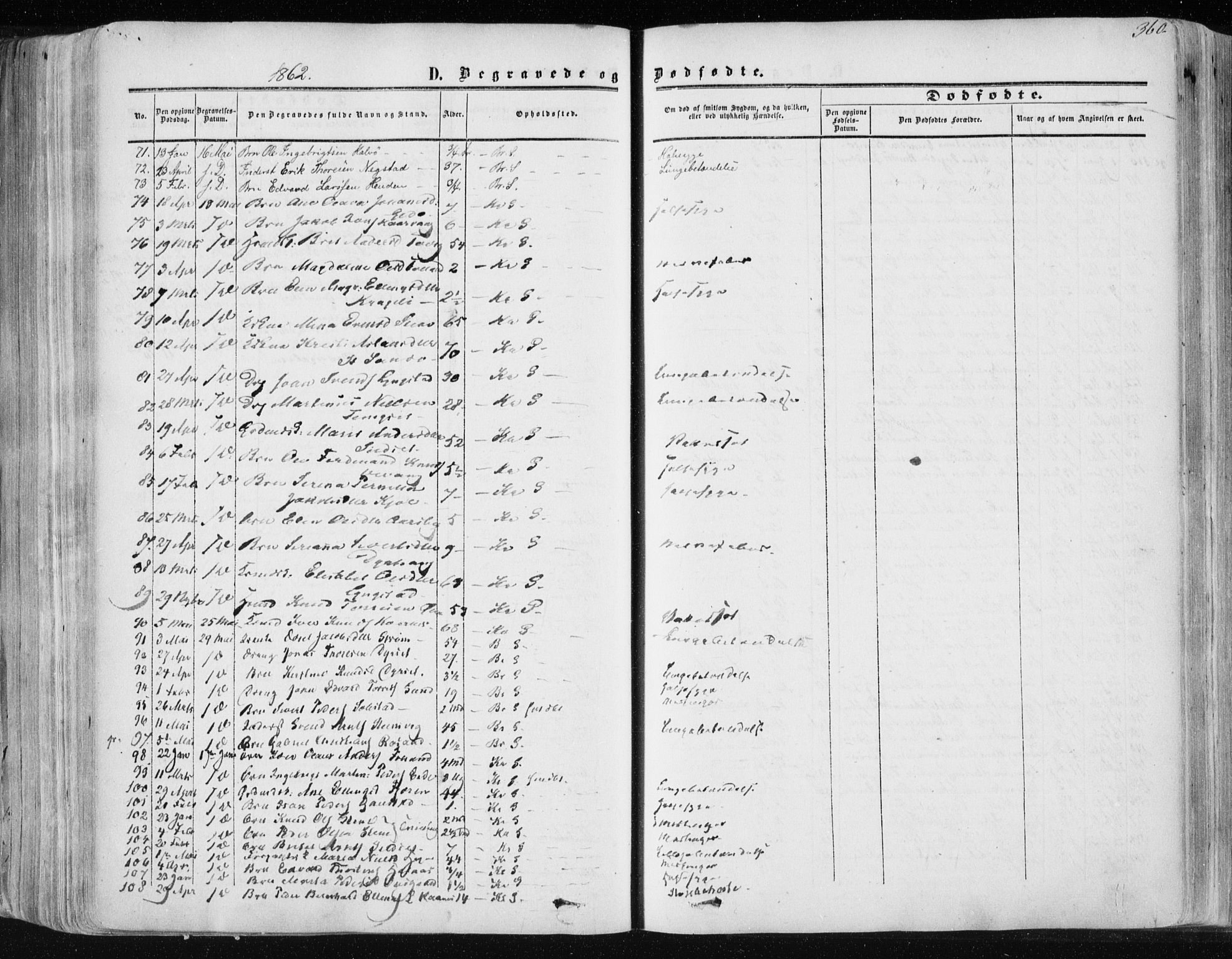 Ministerialprotokoller, klokkerbøker og fødselsregistre - Møre og Romsdal, AV/SAT-A-1454/568/L0804: Parish register (official) no. 568A11, 1854-1868, p. 360