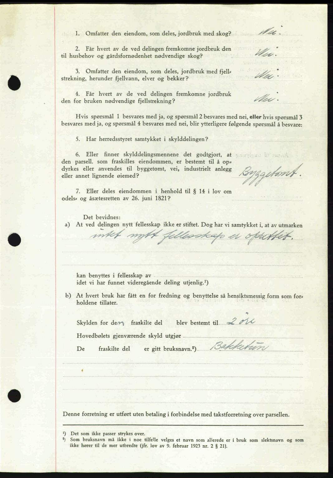 Romsdal sorenskriveri, AV/SAT-A-4149/1/2/2C: Mortgage book no. A21, 1946-1946, Diary no: : 2163/1946