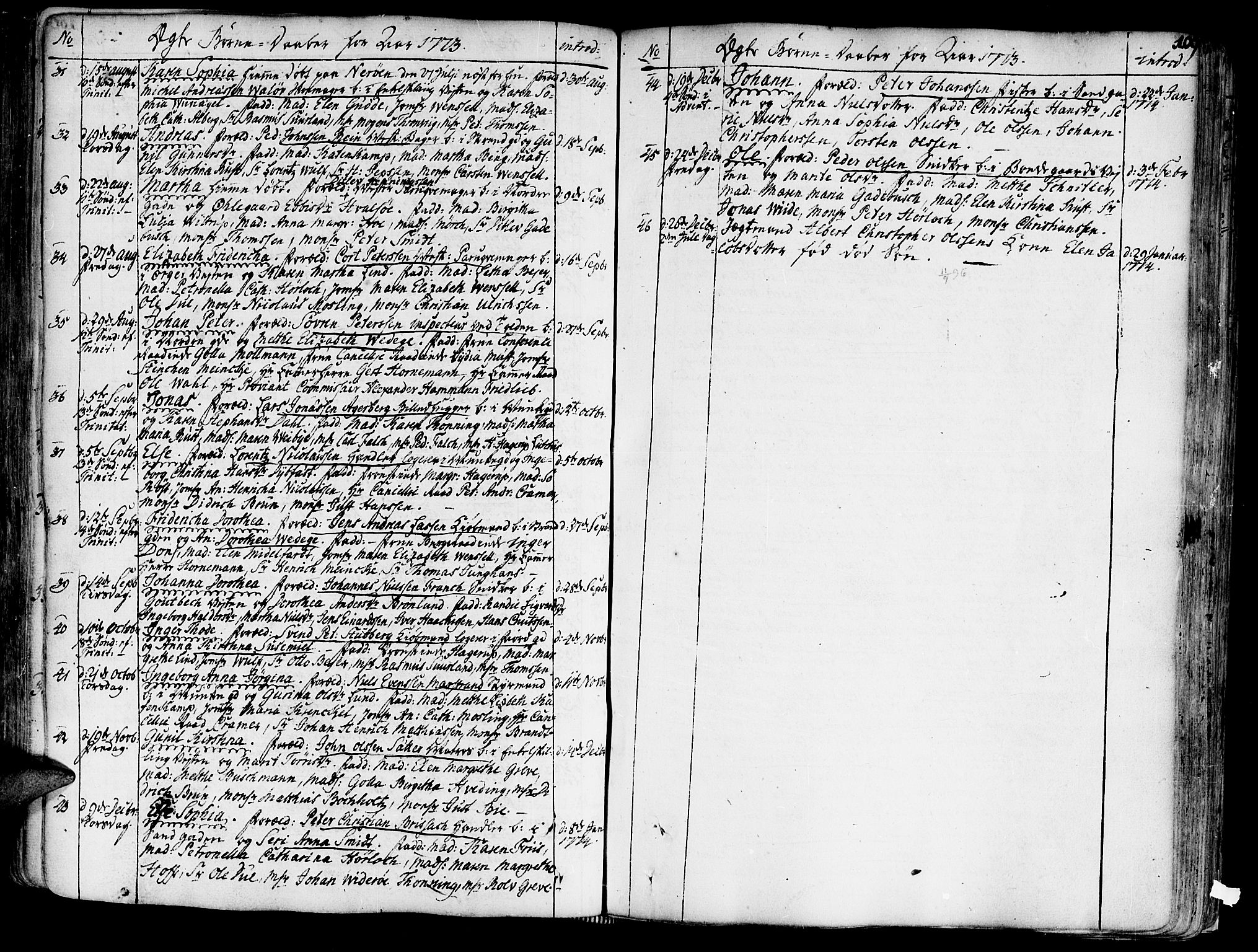 Ministerialprotokoller, klokkerbøker og fødselsregistre - Sør-Trøndelag, SAT/A-1456/602/L0103: Parish register (official) no. 602A01, 1732-1774, p. 107