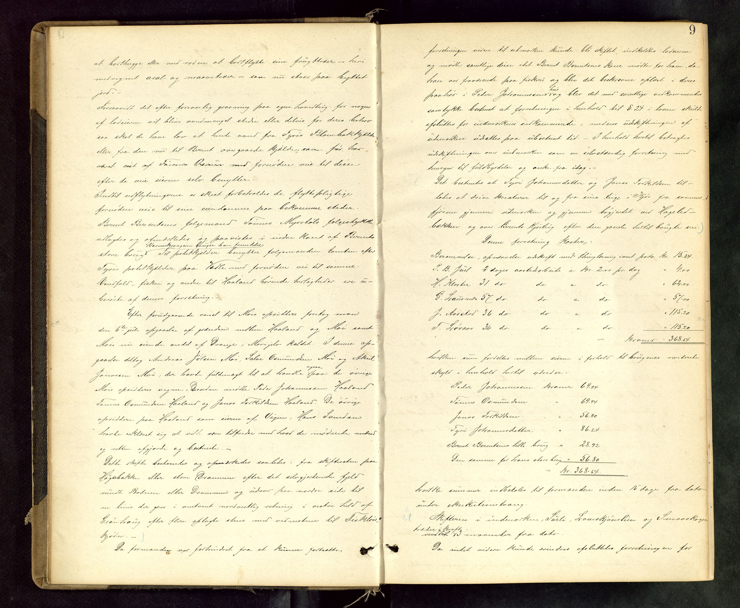 Rogaland jordskifterett, AV/SAST-A-102426/Oa/L0049: Forhandlingsprotokoll, 1887-1892, p. 9