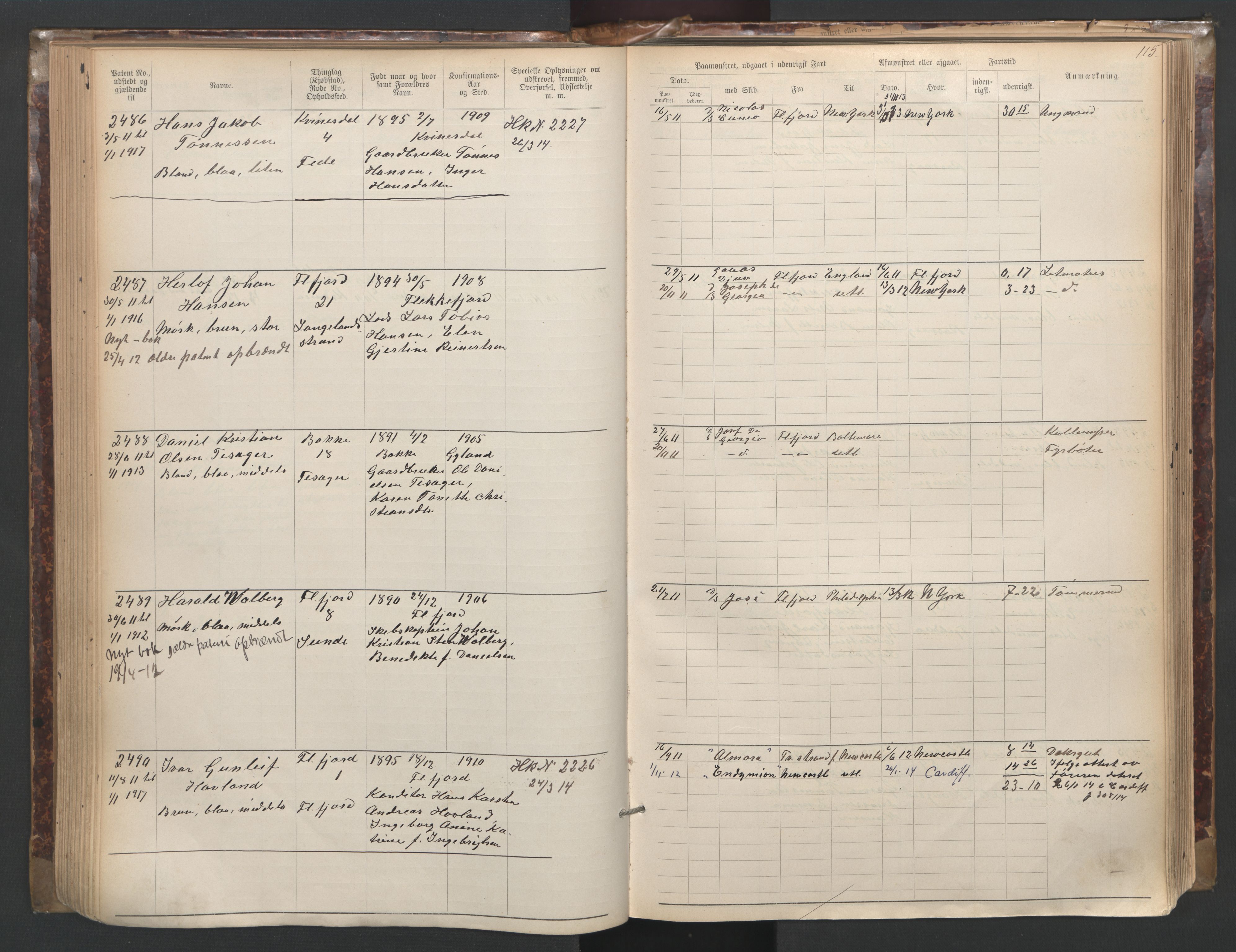 Flekkefjord mønstringskrets, SAK/2031-0018/F/Fa/L0003: Annotasjonsrulle nr 1921-2963 med register, N-3, 1892-1948, p. 146