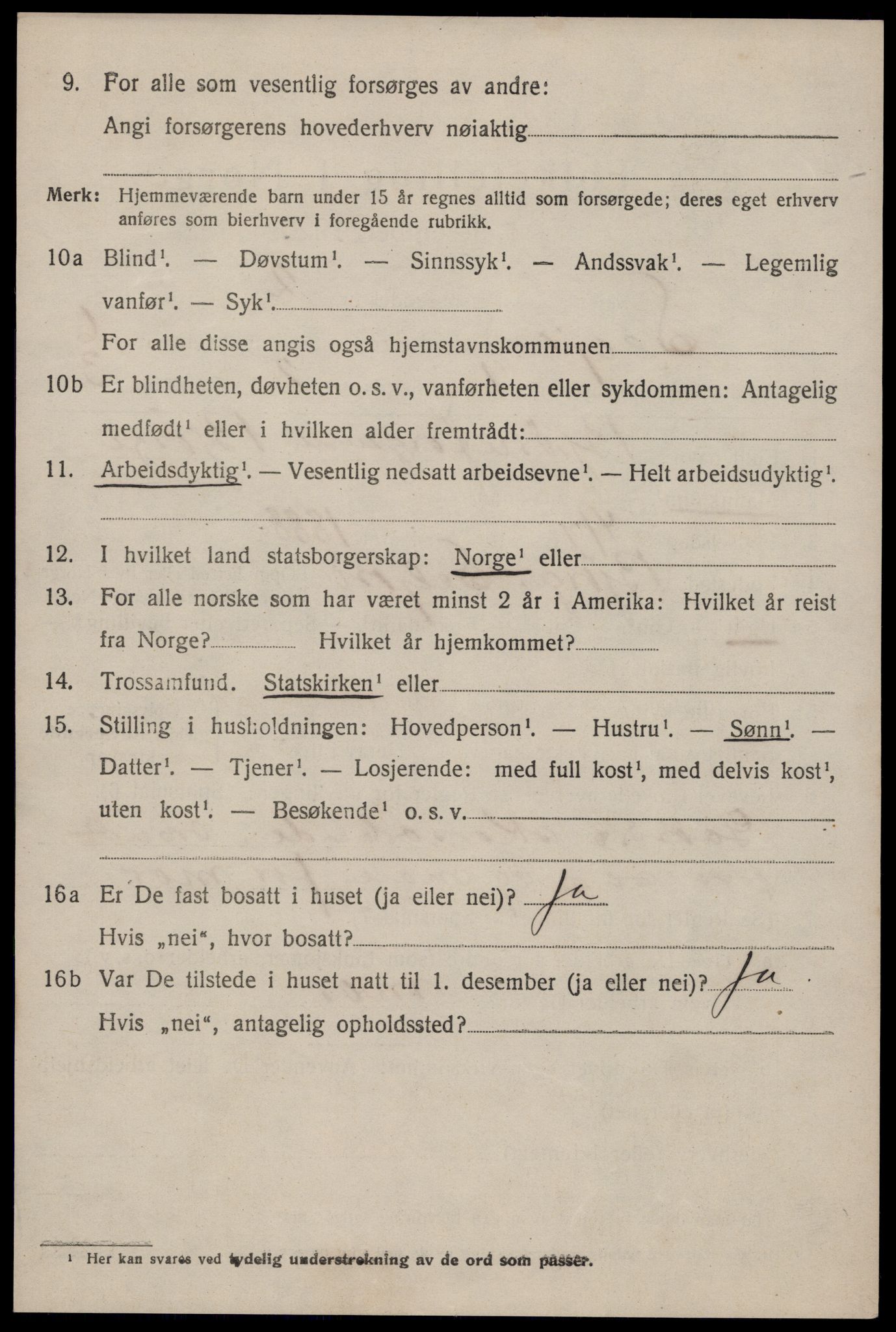 SAKO, 1920 census for Seljord, 1920, p. 2761