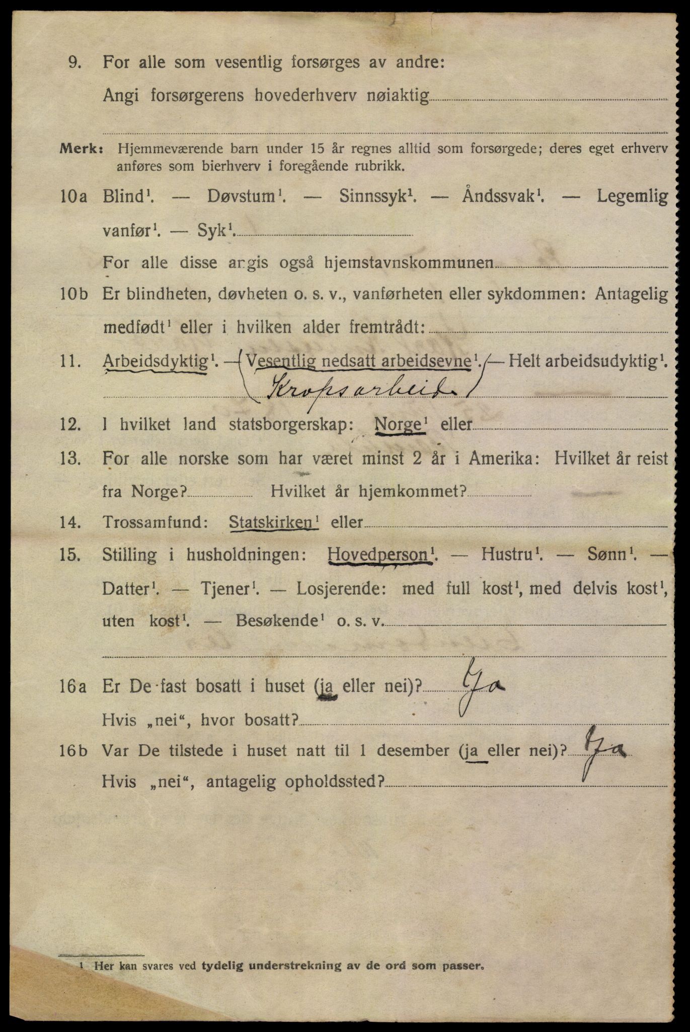 SAKO, 1920 census for Porsgrunn, 1920, p. 10838