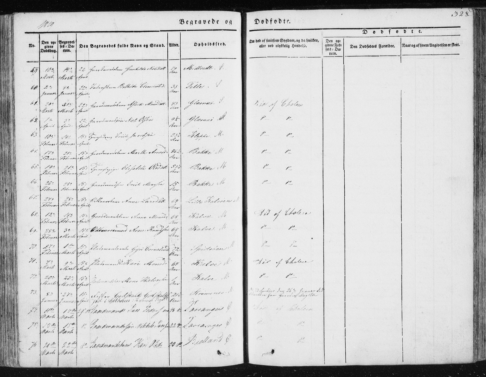 Sund sokneprestembete, AV/SAB-A-99930: Parish register (official) no. A 13, 1835-1849, p. 328