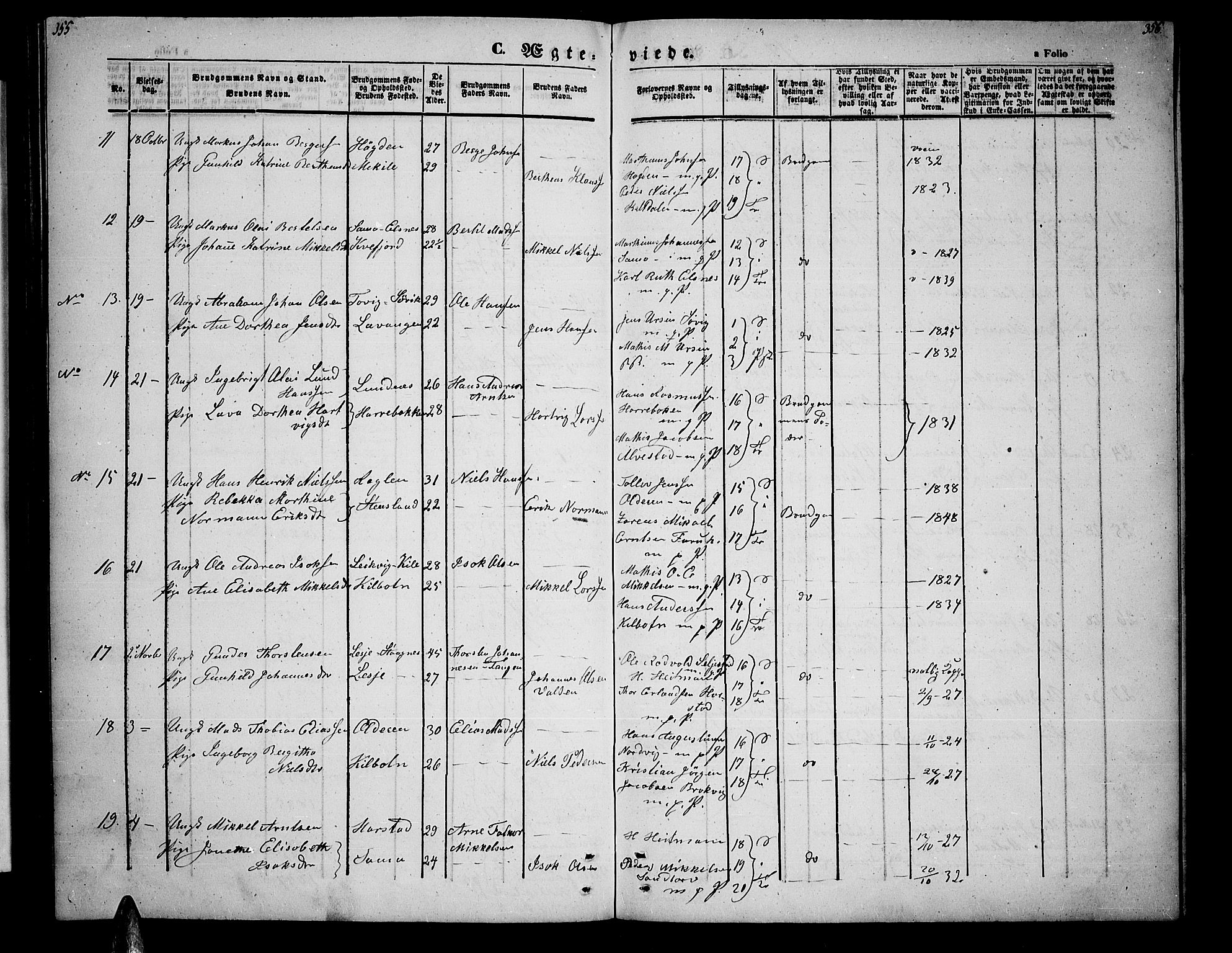 Trondenes sokneprestkontor, AV/SATØ-S-1319/H/Hb/L0006klokker: Parish register (copy) no. 6, 1845-1855, p. 354-355