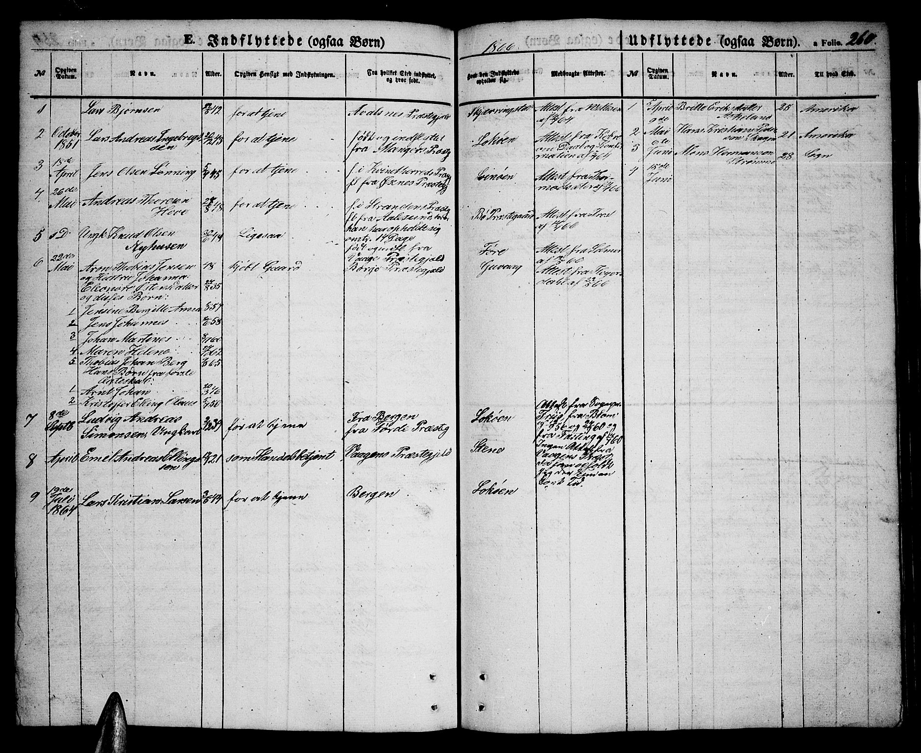 Ministerialprotokoller, klokkerbøker og fødselsregistre - Nordland, AV/SAT-A-1459/891/L1313: Parish register (copy) no. 891C02, 1856-1870, p. 260