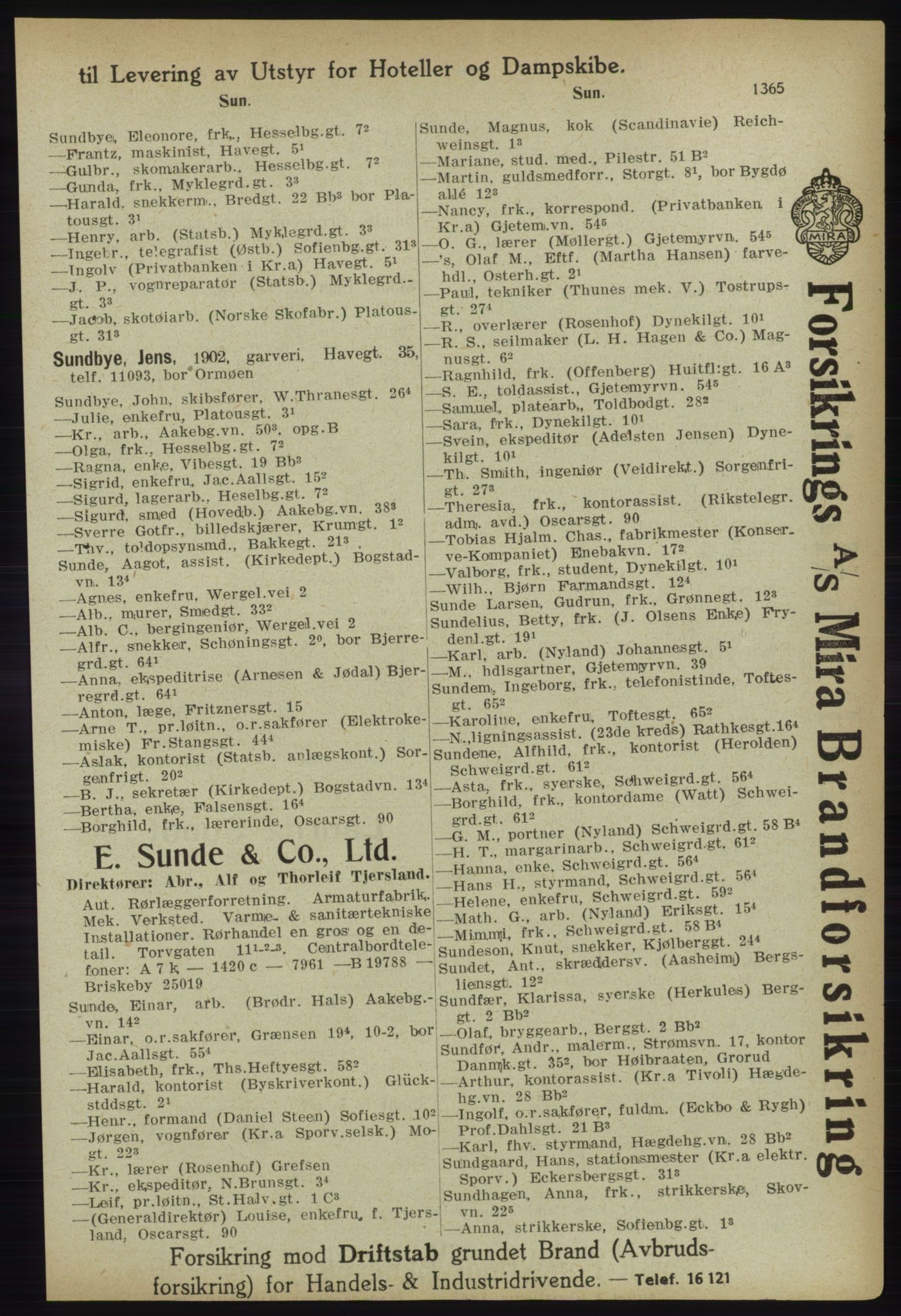 Kristiania/Oslo adressebok, PUBL/-, 1918, p. 1390