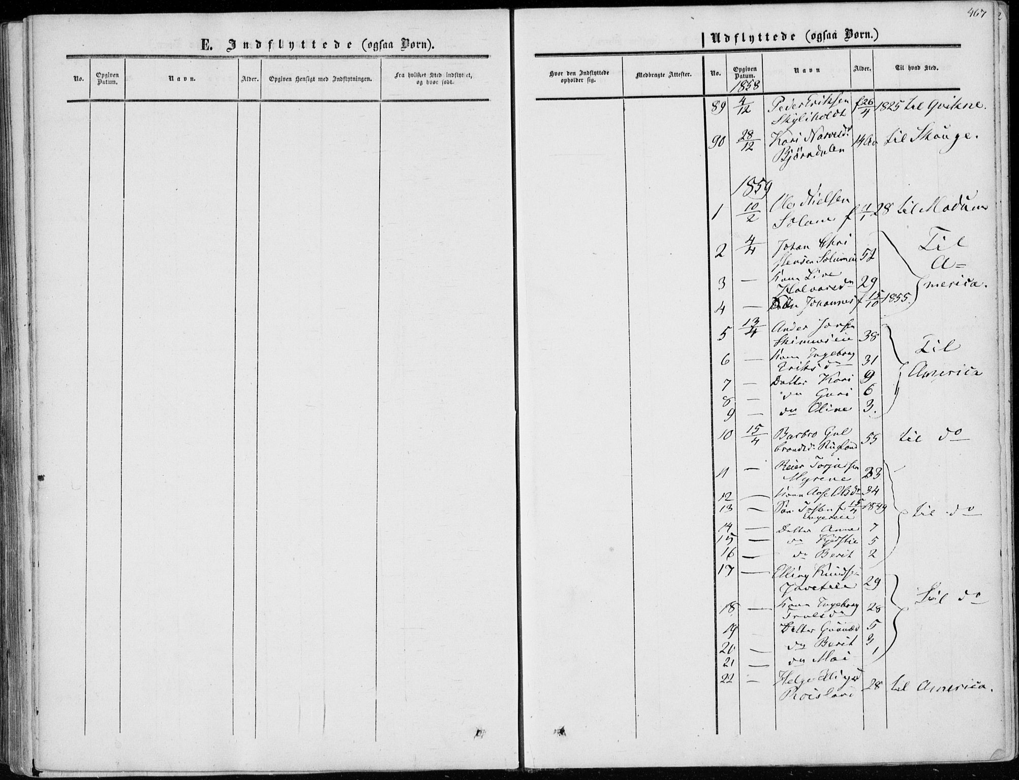 Sigdal kirkebøker, SAKO/A-245/F/Fa/L0008: Parish register (official) no. I 8, 1850-1859, p. 467