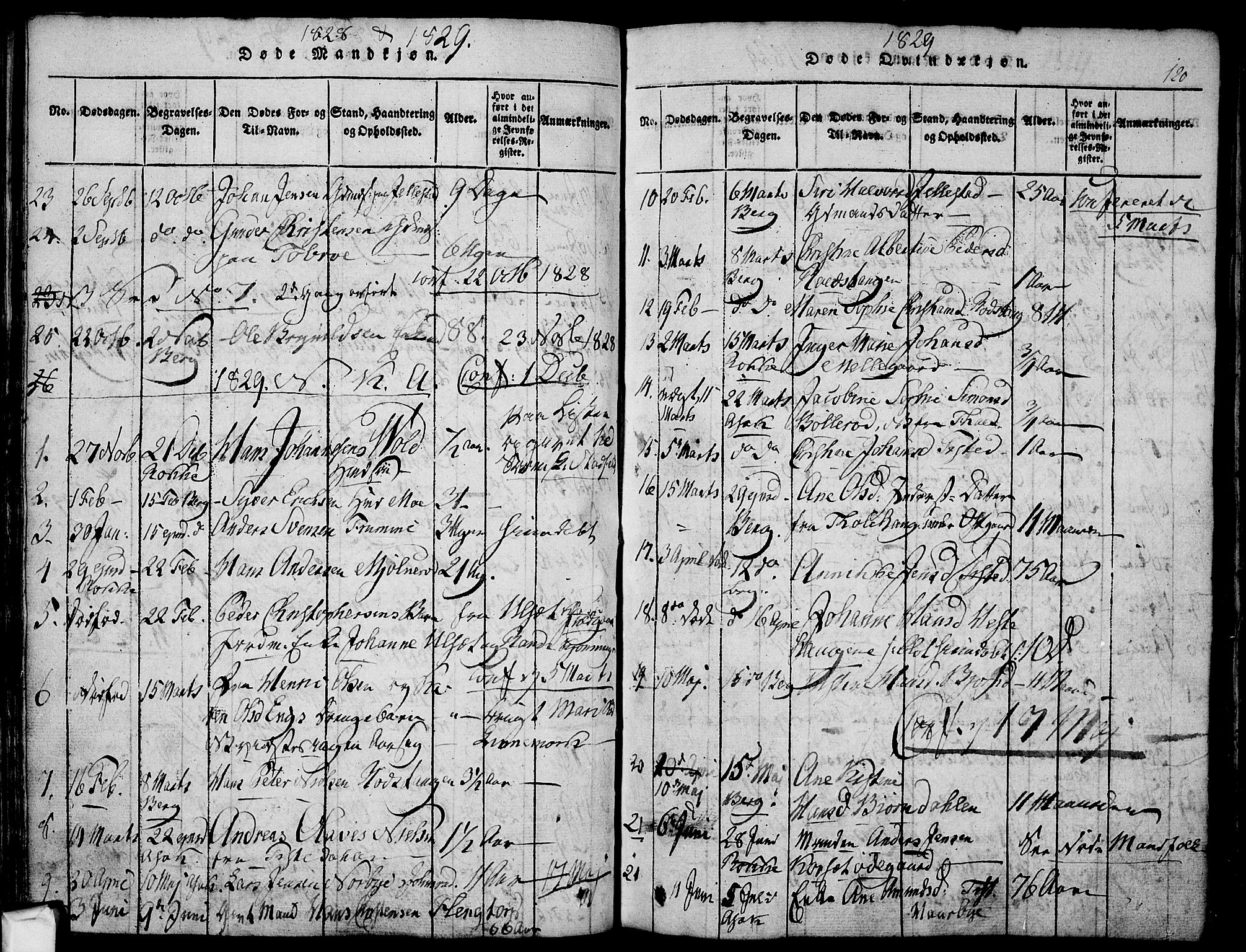 Berg prestekontor Kirkebøker, SAO/A-10902/F/Fa/L0002: Parish register (official) no. I 2, 1815-1831, p. 120