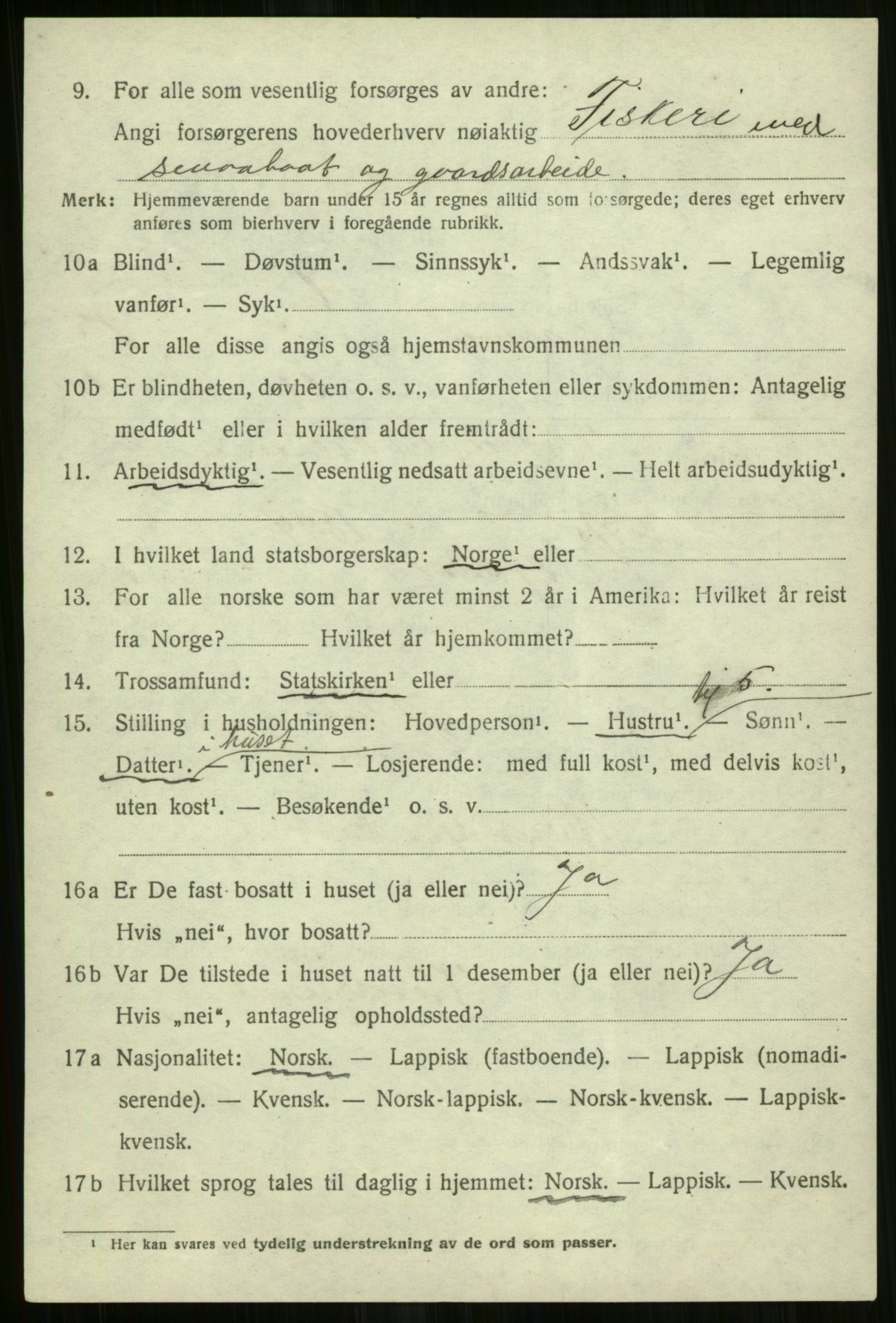 SATØ, 1920 census for Skjervøy, 1920, p. 6784