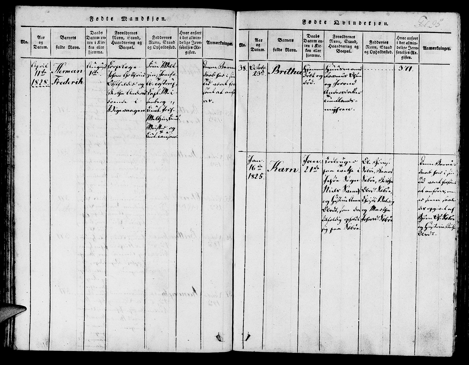 Hjelmeland sokneprestkontor, SAST/A-101843/01/IV/L0003: Parish register (official) no. A 3, 1816-1834, p. 95