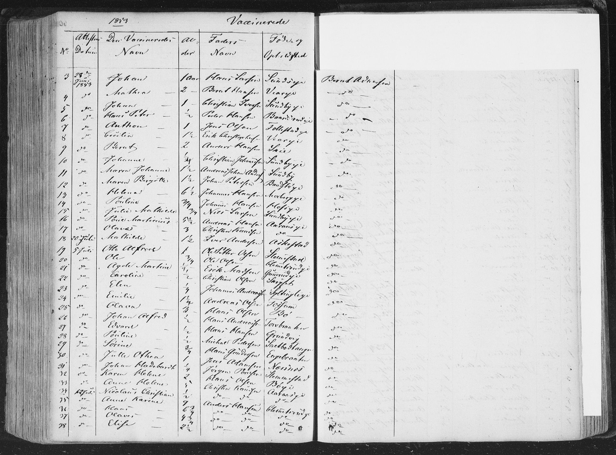 Røyken kirkebøker, AV/SAKO-A-241/F/Fa/L0005: Parish register (official) no. 5, 1833-1856, p. 261