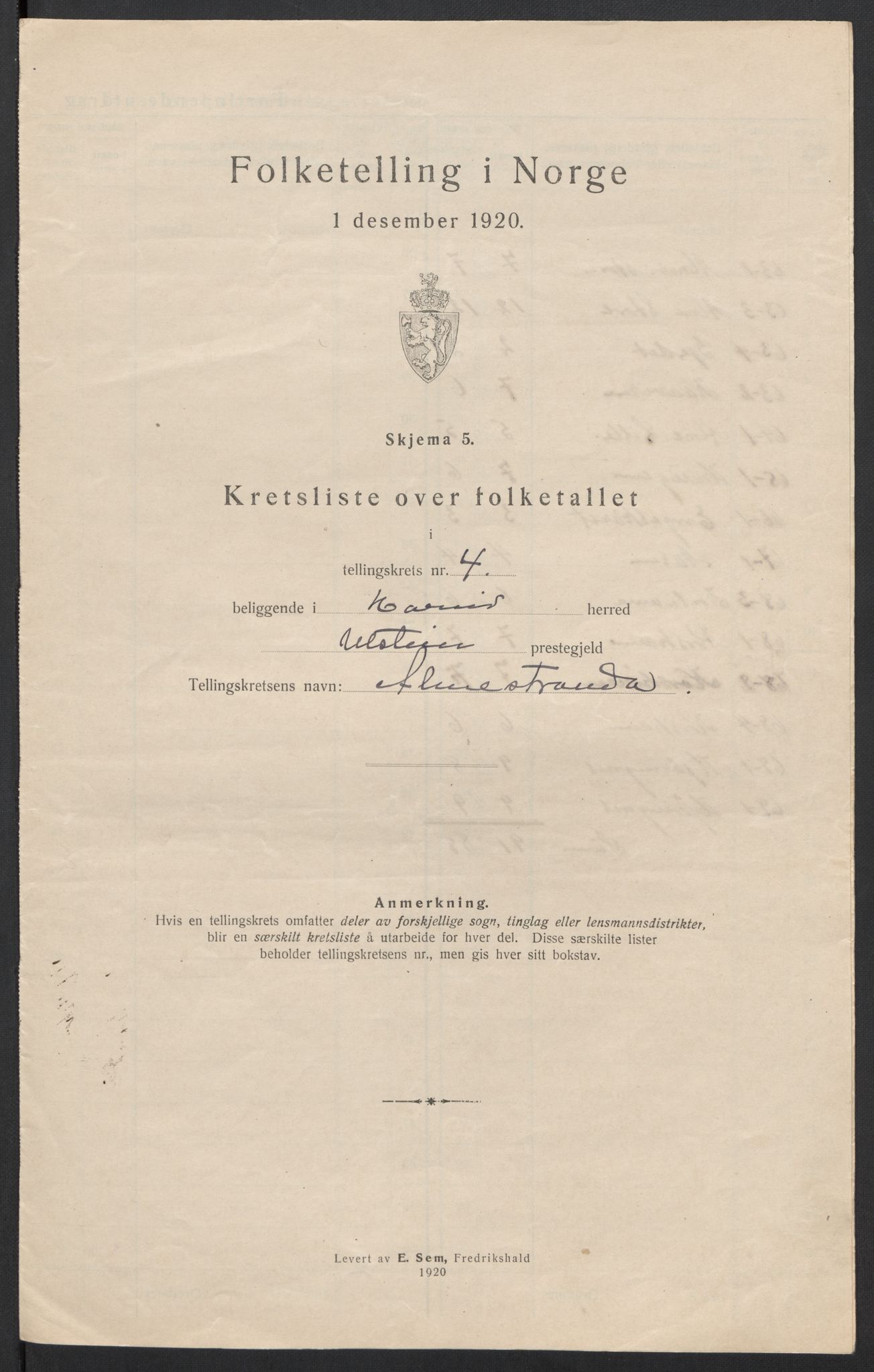 SAT, 1920 census for Hareid, 1920, p. 27