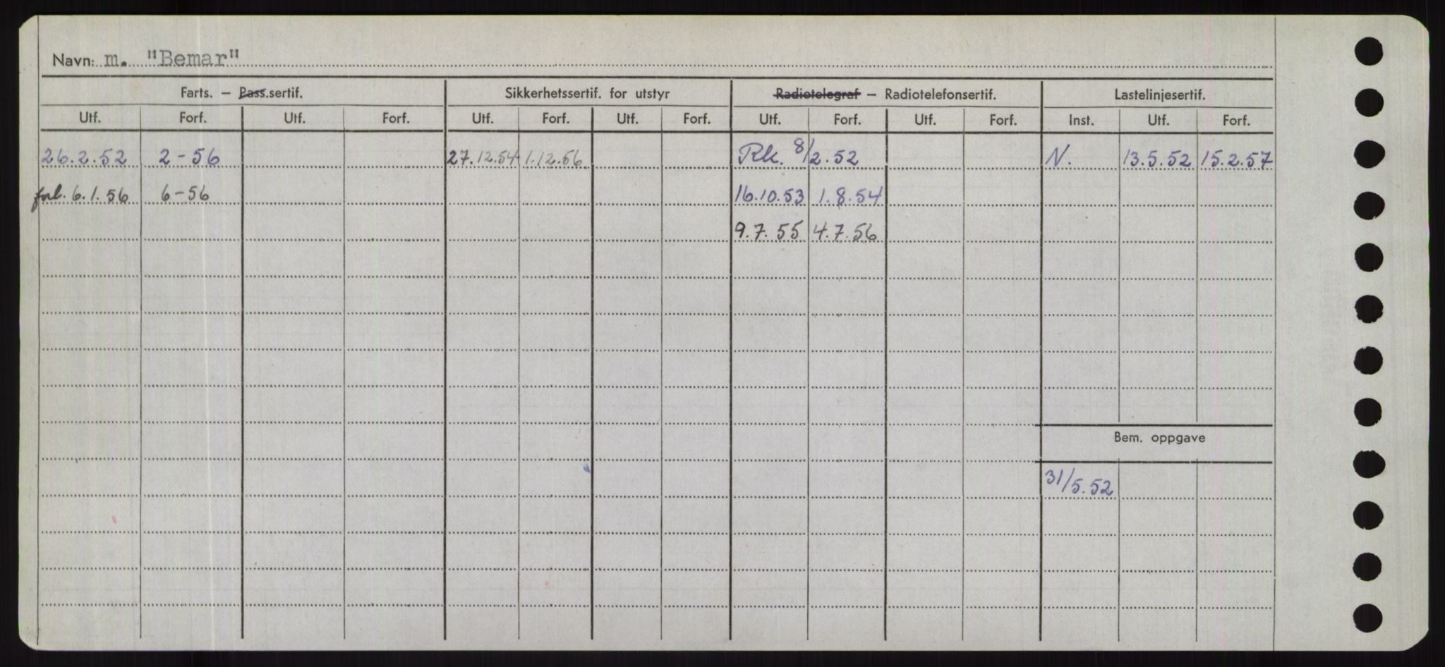 Sjøfartsdirektoratet med forløpere, Skipsmålingen, AV/RA-S-1627/H/Hd/L0003: Fartøy, B-Bev, p. 584