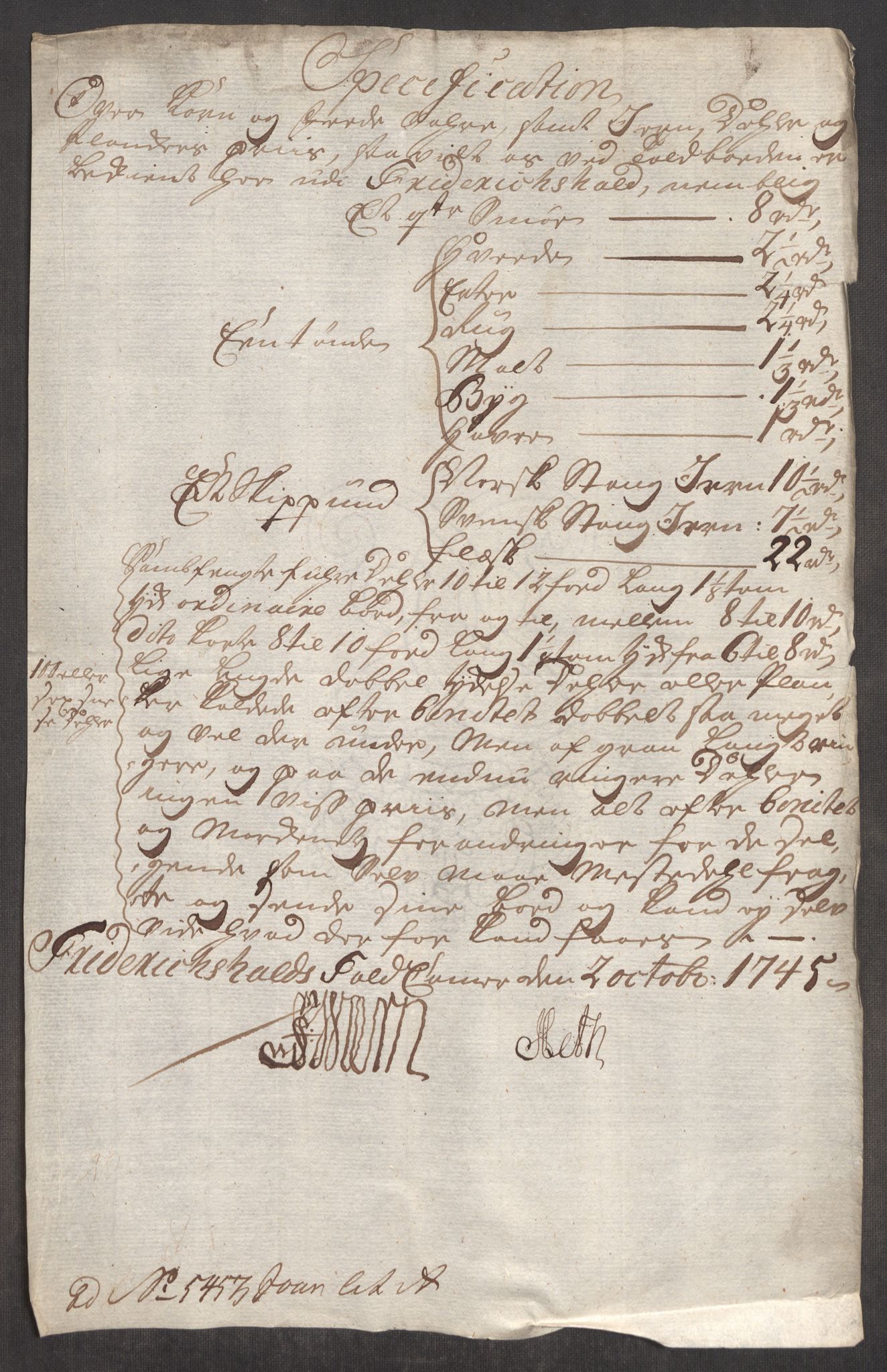 Rentekammeret inntil 1814, Realistisk ordnet avdeling, AV/RA-EA-4070/Oe/L0003: [Ø1]: Priskuranter, 1745-1748, p. 14