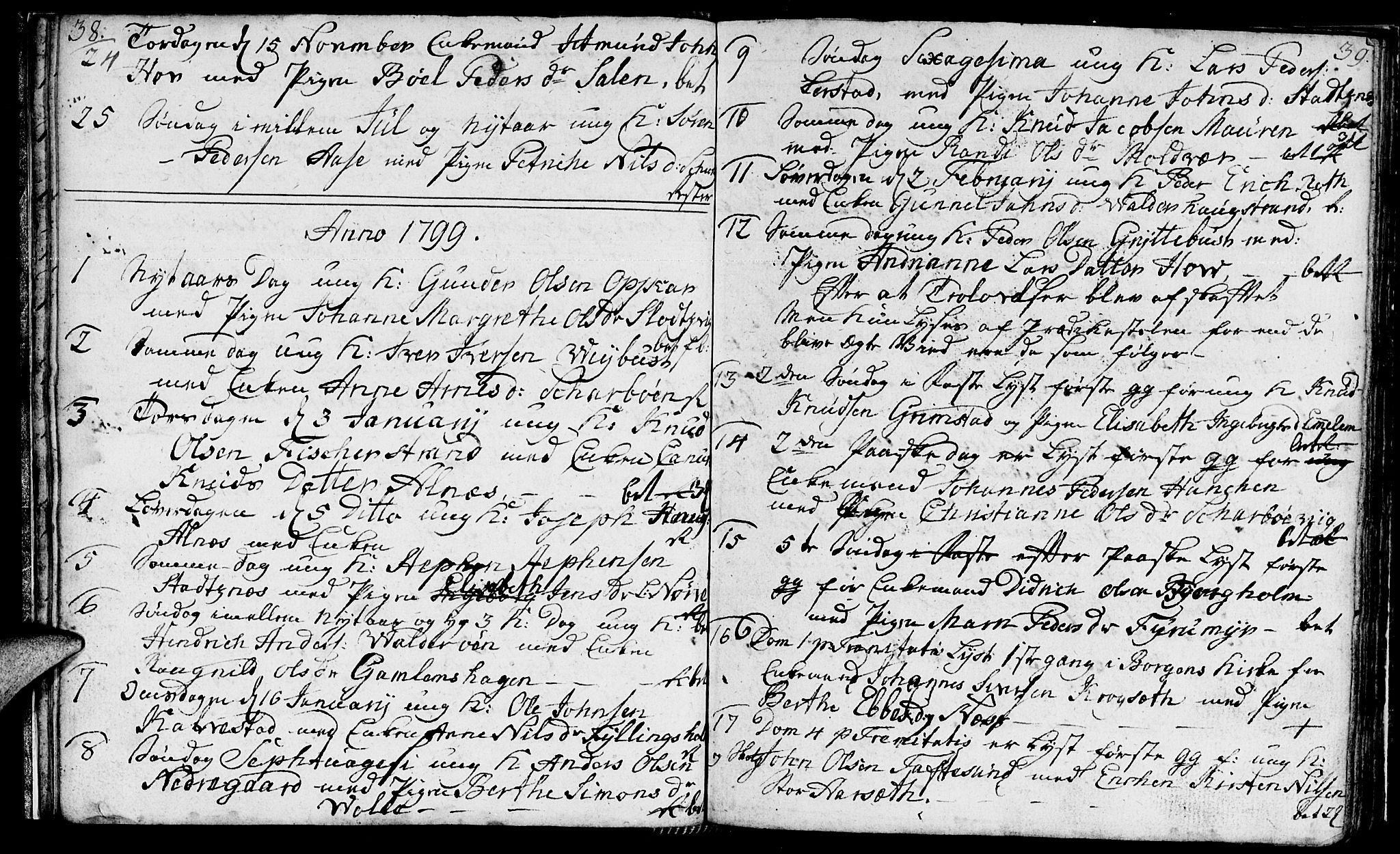 Ministerialprotokoller, klokkerbøker og fødselsregistre - Møre og Romsdal, SAT/A-1454/528/L0421: Parish register (copy) no. 528C02, 1785-1800, p. 38-39