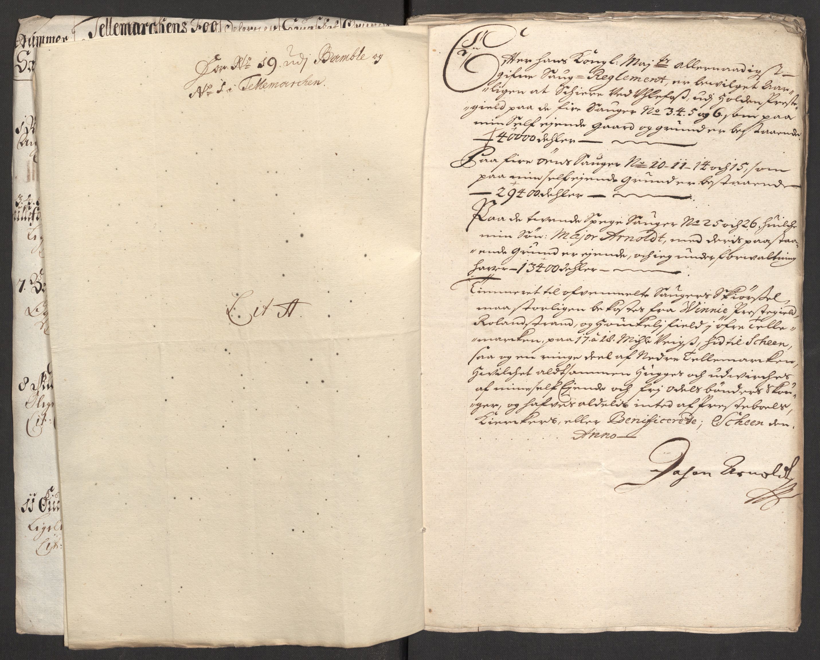 Rentekammeret inntil 1814, Reviderte regnskaper, Fogderegnskap, RA/EA-4092/R36/L2109: Fogderegnskap Øvre og Nedre Telemark og Bamble, 1703, p. 5