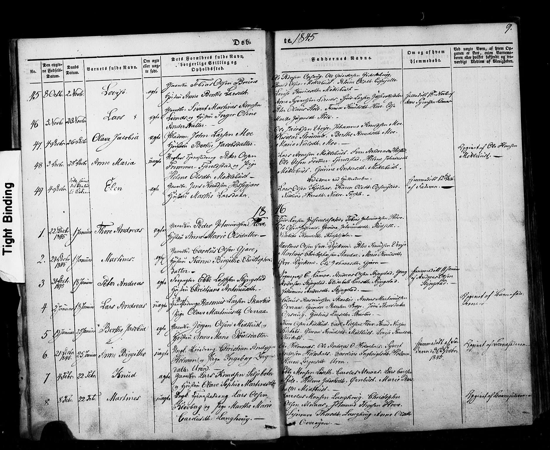 Ministerialprotokoller, klokkerbøker og fødselsregistre - Møre og Romsdal, AV/SAT-A-1454/520/L0275: Parish register (official) no. 520A05, 1844-1881, p. 9