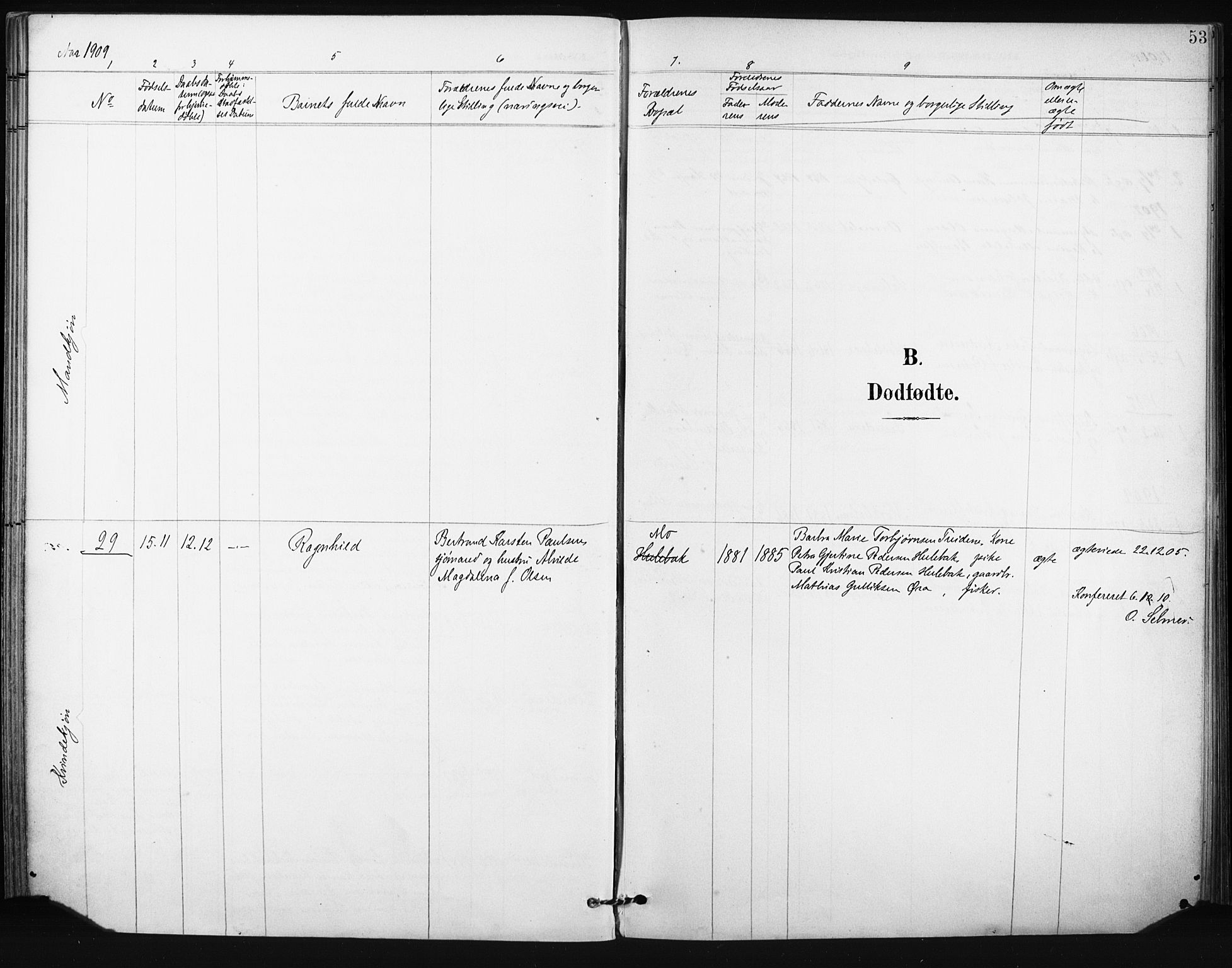 Tjøme kirkebøker, SAKO/A-328/F/Fa/L0005: Parish register (official) no. 5, 1901-1909, p. 53