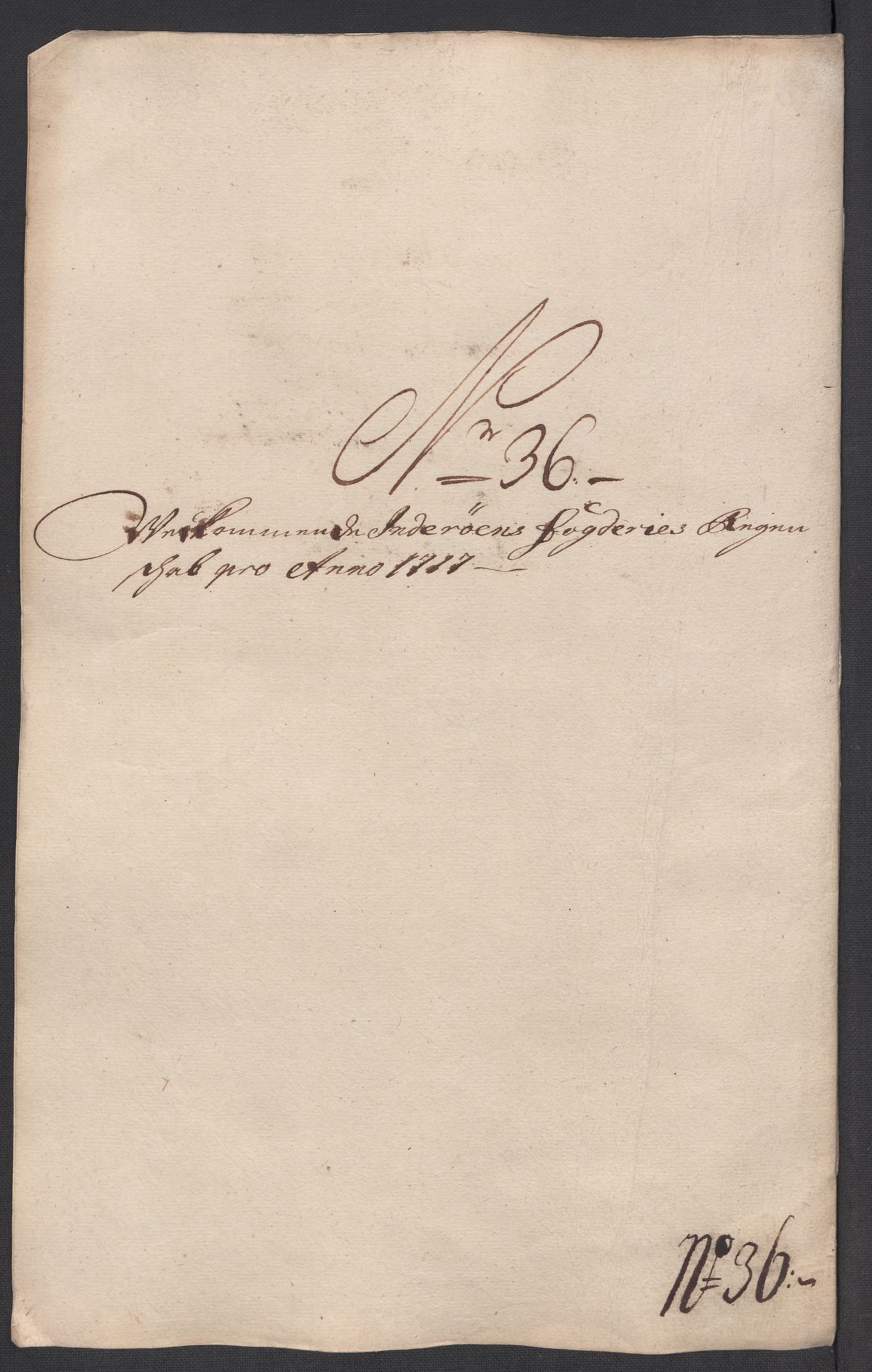 Rentekammeret inntil 1814, Reviderte regnskaper, Fogderegnskap, AV/RA-EA-4092/R63/L4325: Fogderegnskap Inderøy, 1717, p. 279