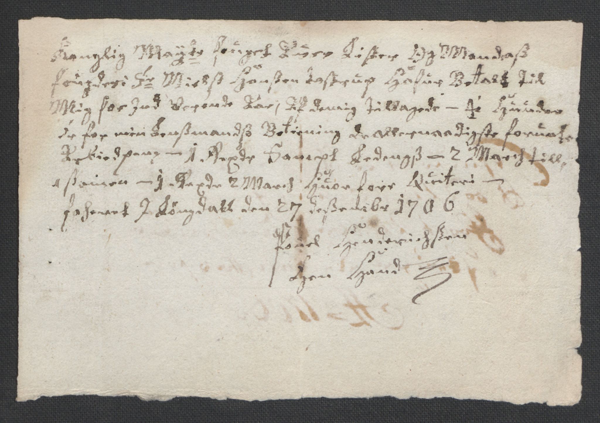 Rentekammeret inntil 1814, Reviderte regnskaper, Fogderegnskap, AV/RA-EA-4092/R43/L2551: Fogderegnskap Lista og Mandal, 1705-1709, p. 324