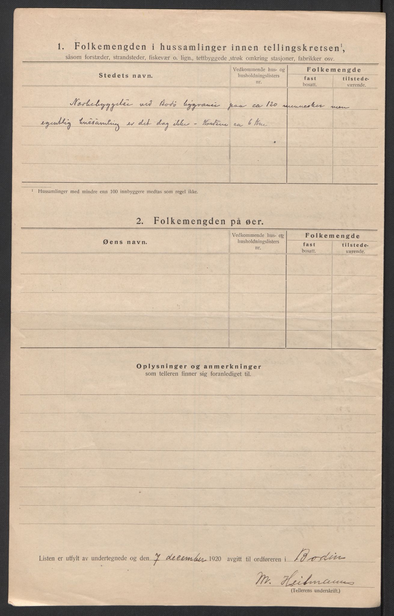 SAT, 1920 census for Bodin, 1920, p. 37