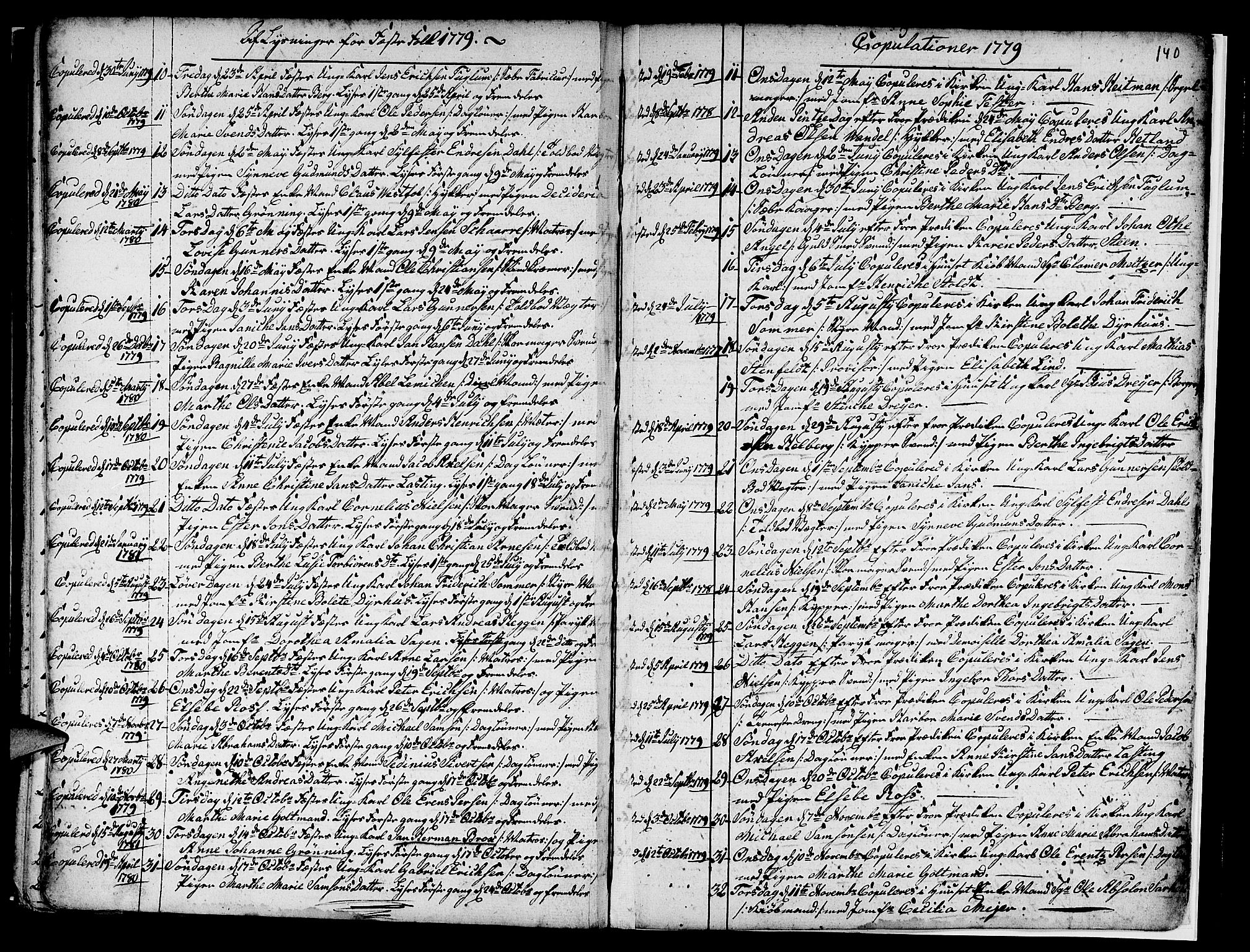 Nykirken Sokneprestembete, SAB/A-77101/H/Haa/L0007: Parish register (official) no. A 7, 1719-1781, p. 140