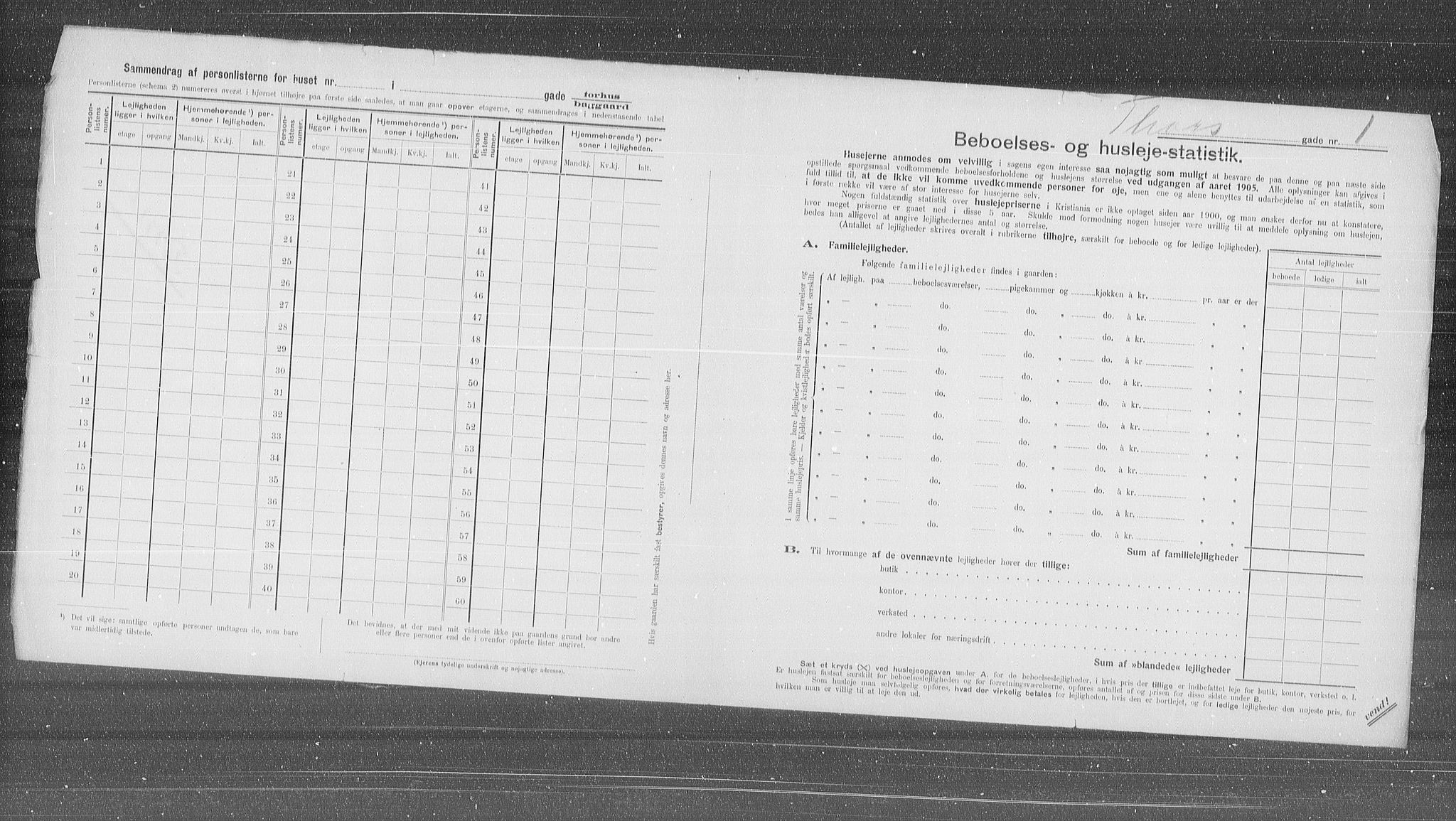 OBA, Municipal Census 1905 for Kristiania, 1905, p. 59612