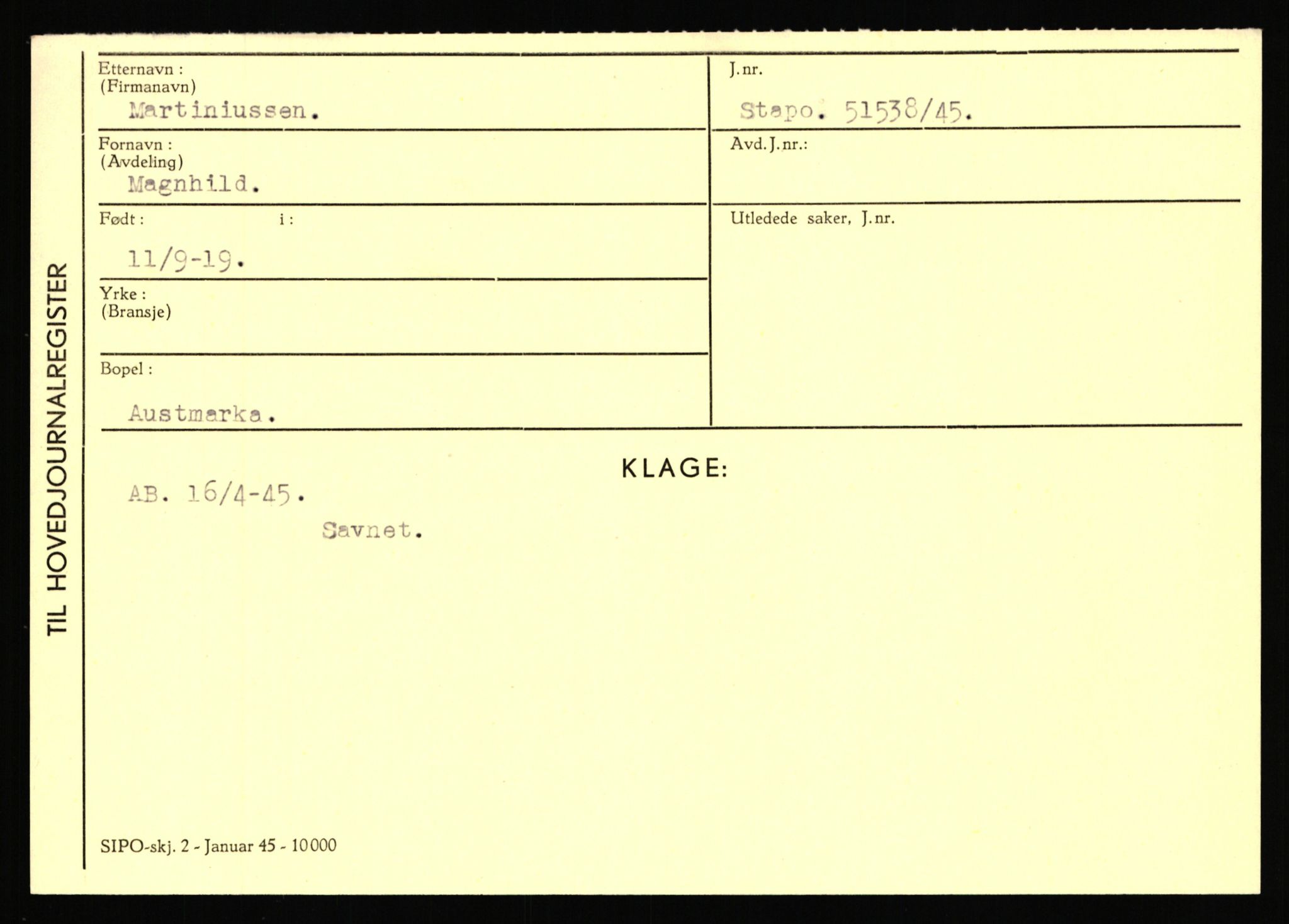 Statspolitiet - Hovedkontoret / Osloavdelingen, AV/RA-S-1329/C/Ca/L0010: Lind - Moksnes, 1943-1945, p. 2848