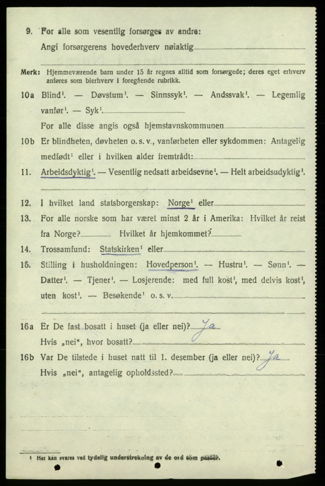 SAB, 1920 census for Strandebarm, 1920, p. 1877