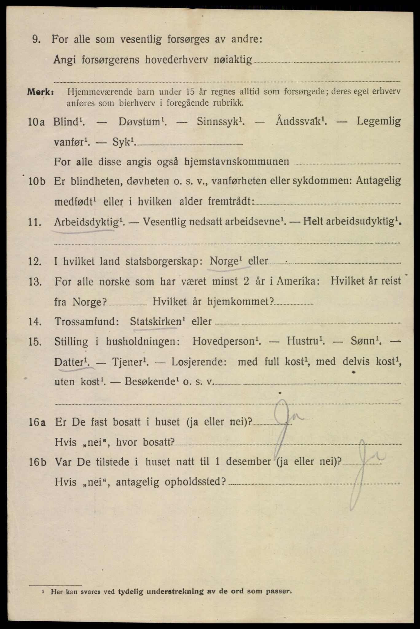 SAK, 1920 census for Mandal, 1920, p. 8196