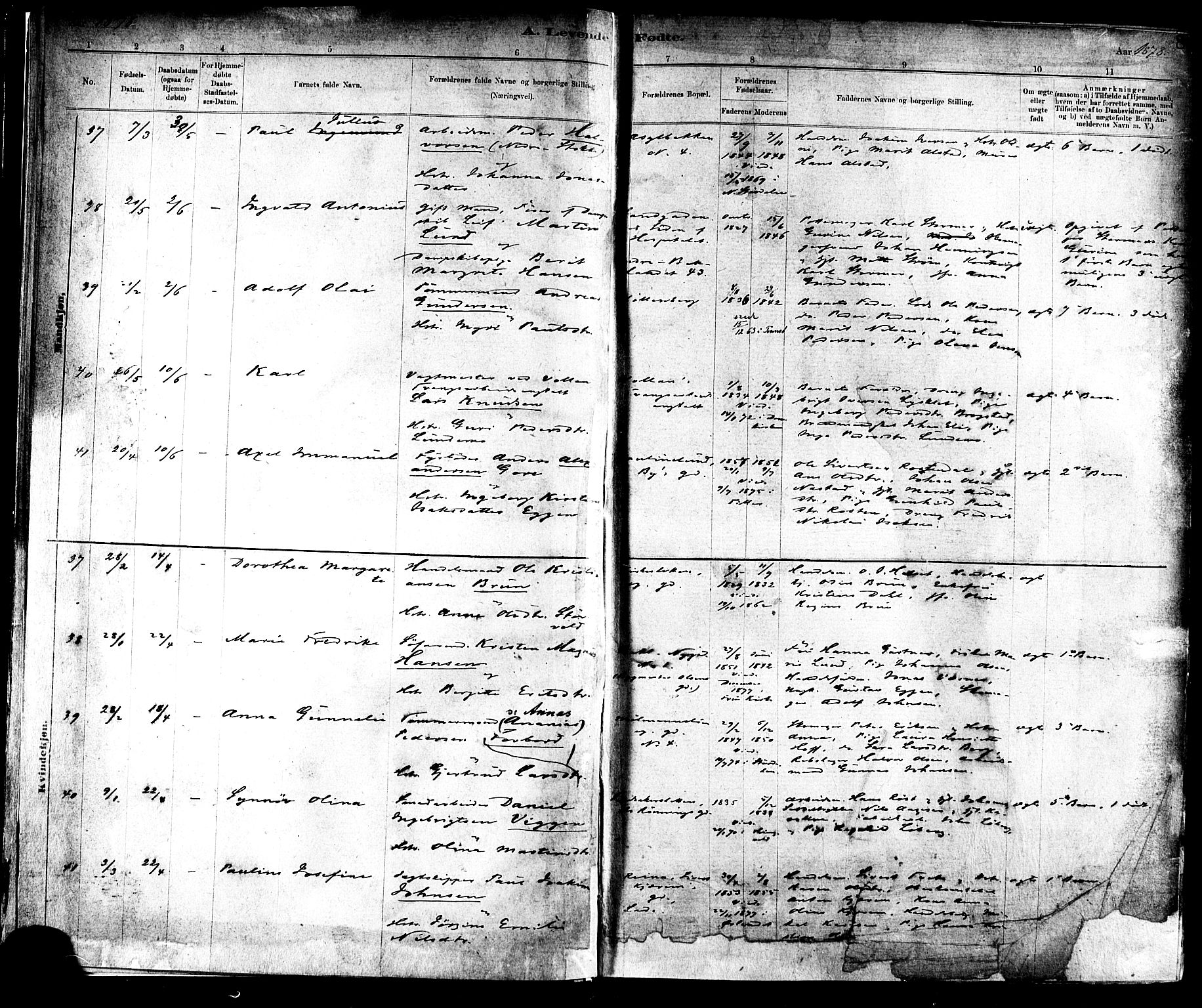 Ministerialprotokoller, klokkerbøker og fødselsregistre - Sør-Trøndelag, SAT/A-1456/604/L0188: Parish register (official) no. 604A09, 1878-1892, p. 8